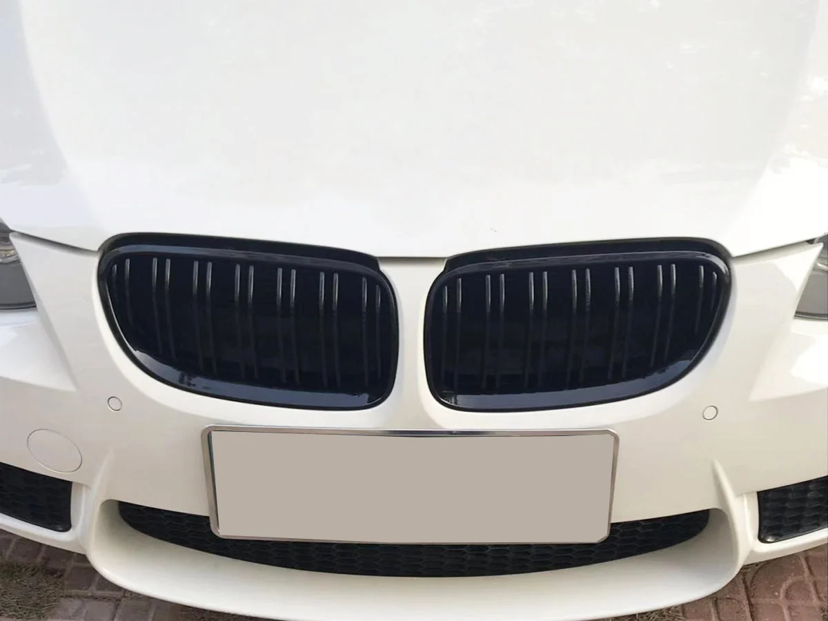 Gloss Black Front Kidney Grille For BMW 5-Series F10 F11 Sedan 2010-2016 - Image 4