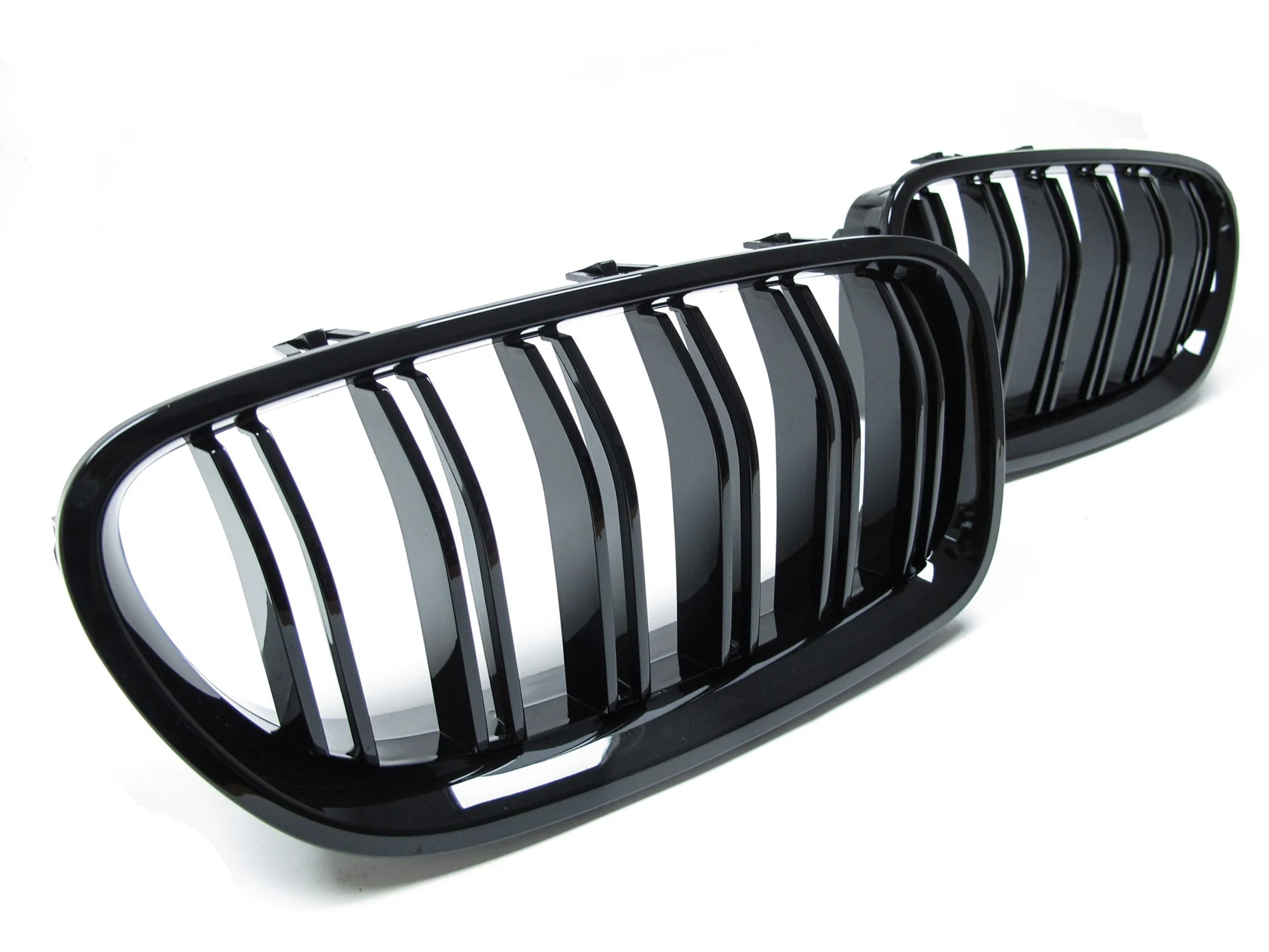 Gloss Black Front Kidney Grille For BMW 5-Series F10 F11 Sedan 2010-2016 - Image 7