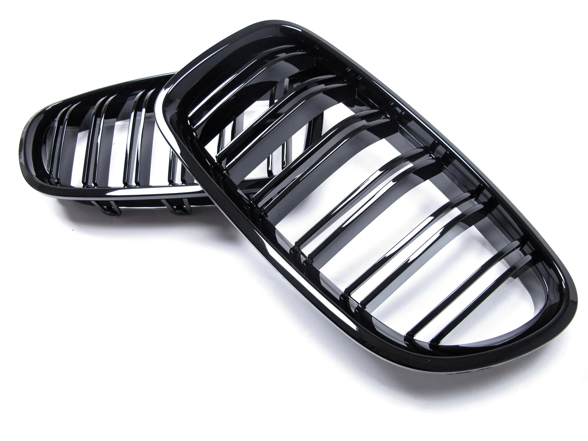 Gloss Black Front Kidney Grille For BMW 5-Series F10 F11 Sedan 2010-2016 - Image 8