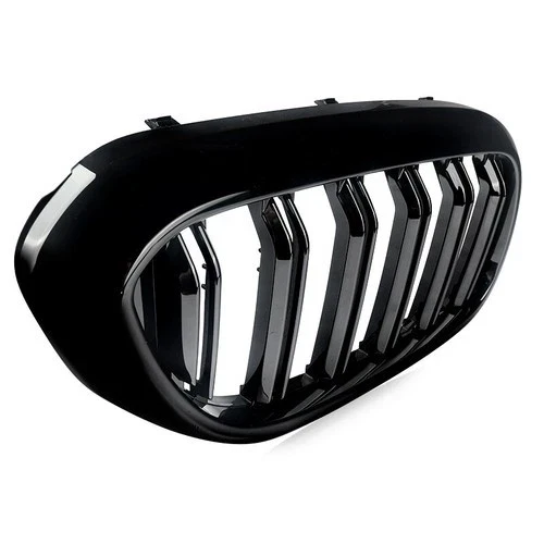 Gloss Black Fit BMW 5 Series G30 G31 530i 540i 2017-2020 Front Kidney Grille - Image 2