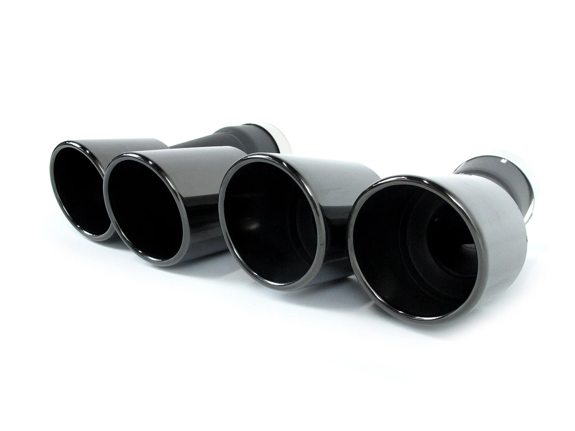 Gloss Black Muffler Exhaust Tips for BMW 5-Series G30 530i 540i M-Sport 2017–2024 - Image 6