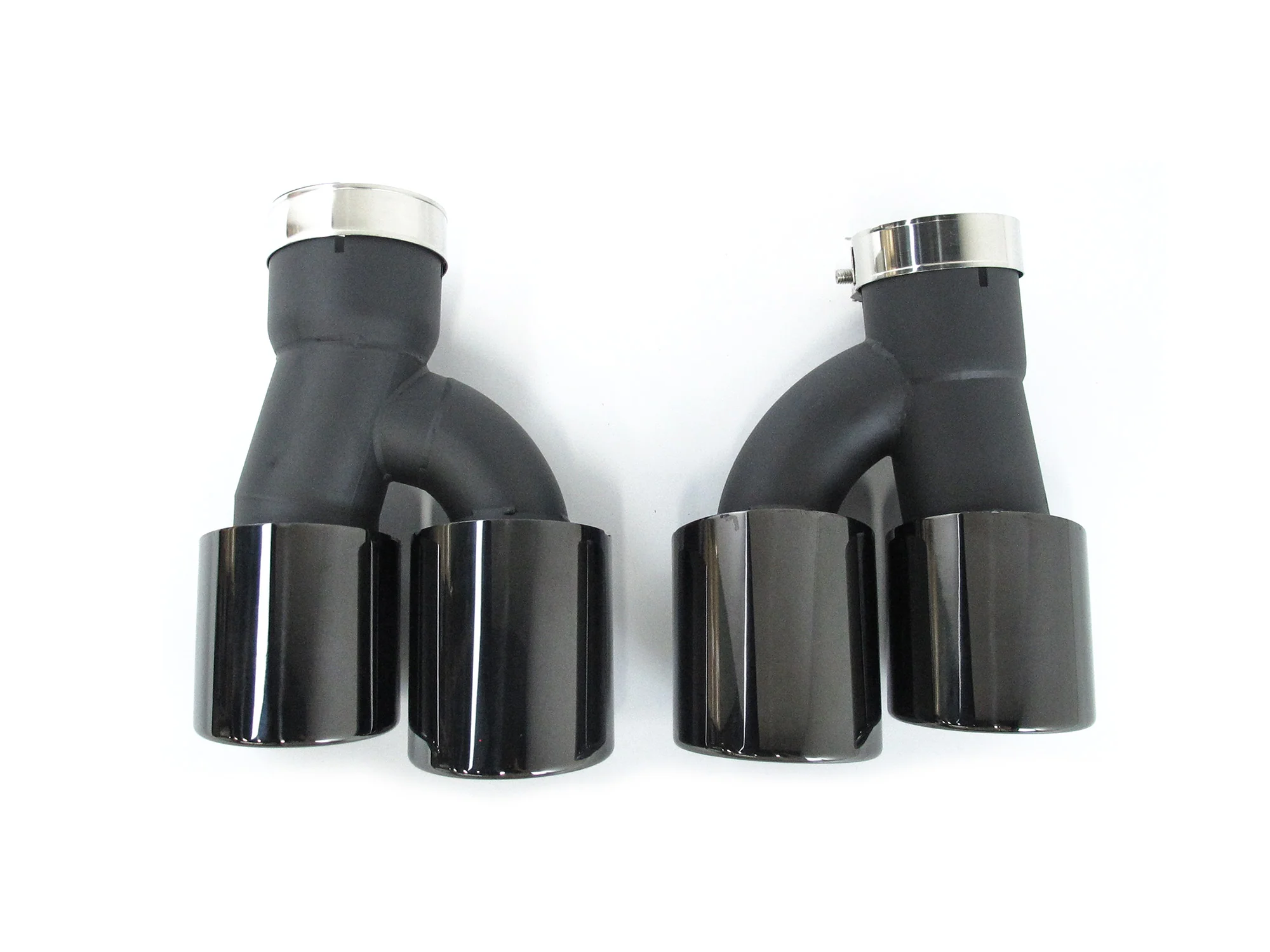 Gloss Black Muffler Exhaust Tips for BMW 5-Series G30 530i 540i M-Sport 2017–2024 - Image 7