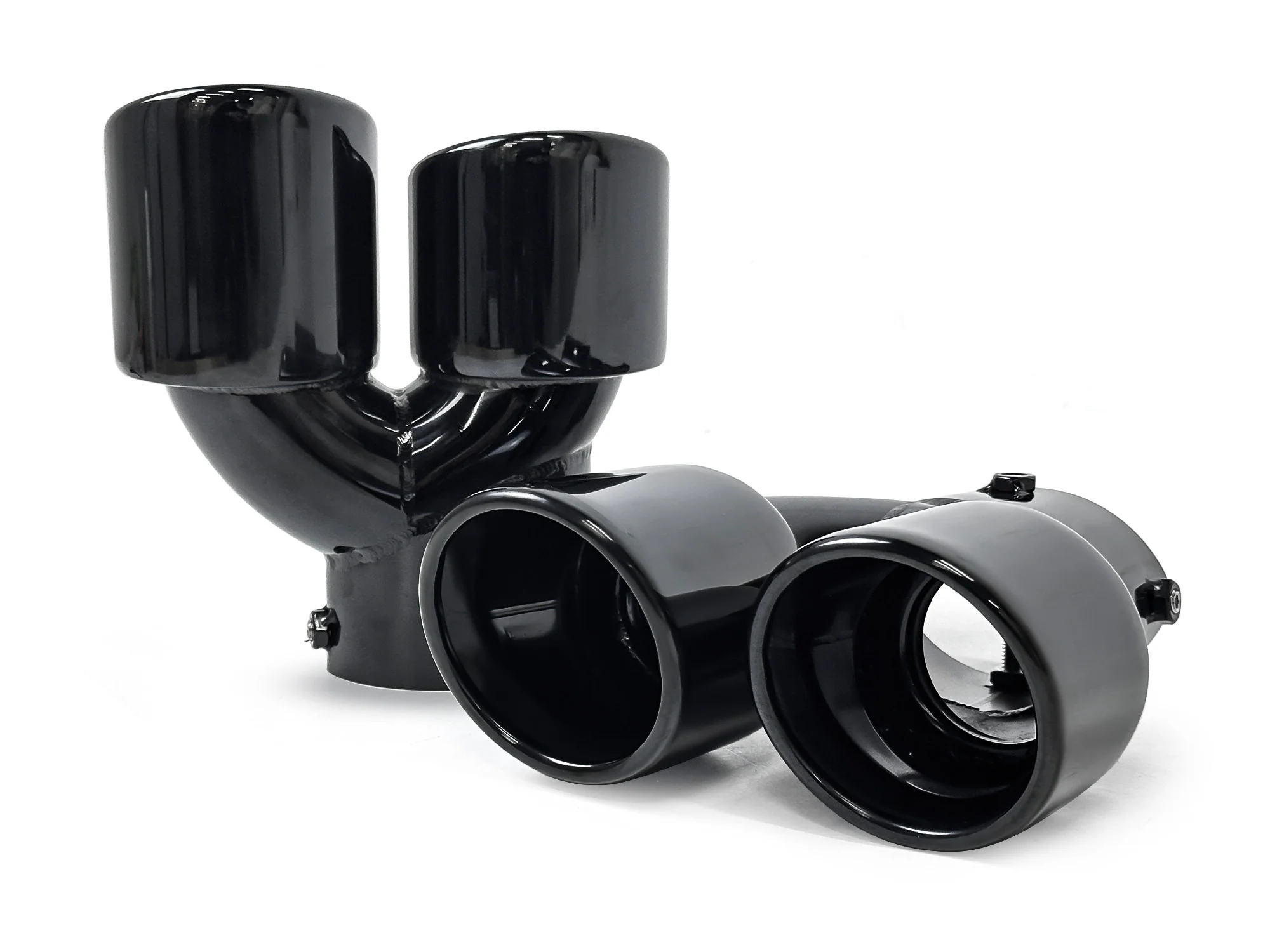 Gloss Black Exhaust Tips Tailpipe for BMW G23 M440i G20 M340i G42 M240i 2019-2026 - Image 7