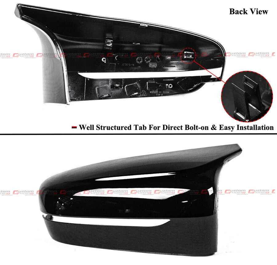 Gloss Black For 2019-2025 BMW G20 330i 330e M5 Style Mirror Cover Conversion Housing Assembly - Image 4
