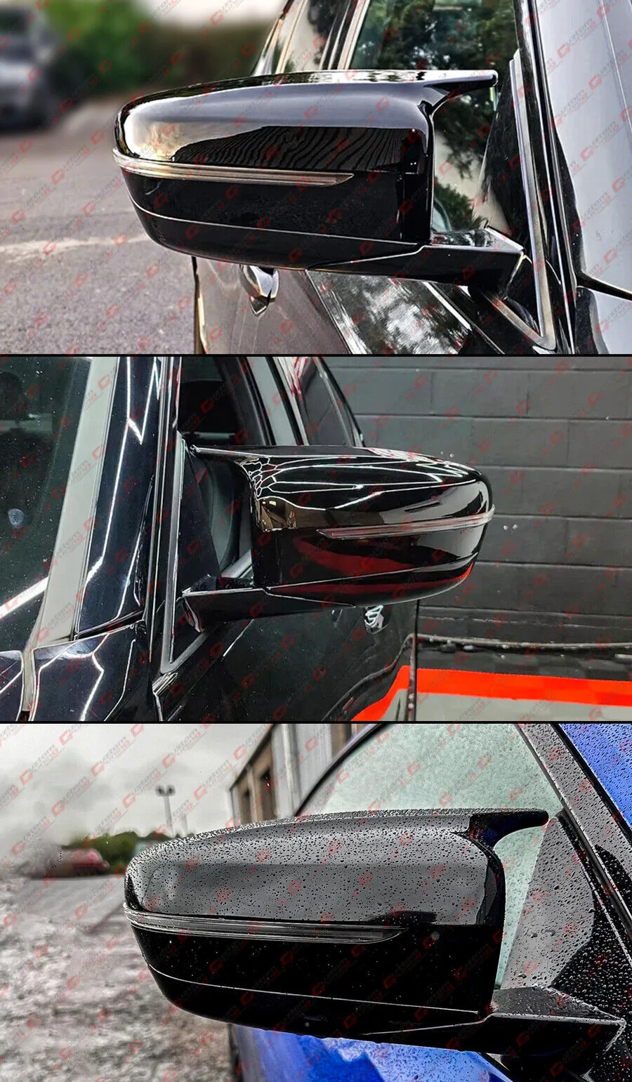 Gloss Black For 2019-2025 BMW G20 330i 330e M5 Style Mirror Cover Conversion Housing Assembly - Image 6