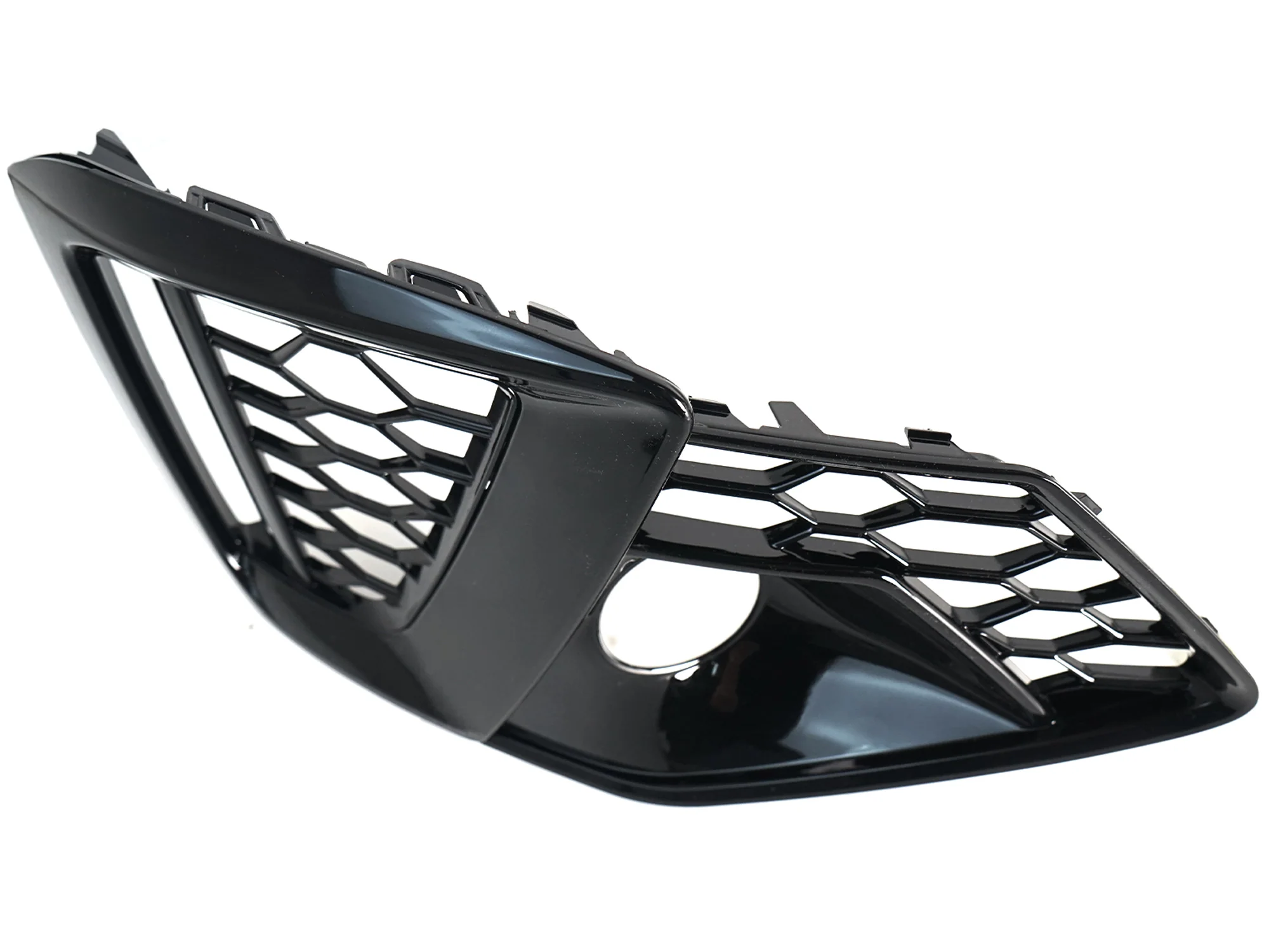 Gloss Black Front Bumper Fog Light Cover Grille For Audi A4 B9 S-LINE S4 2020-2025 - Image 7