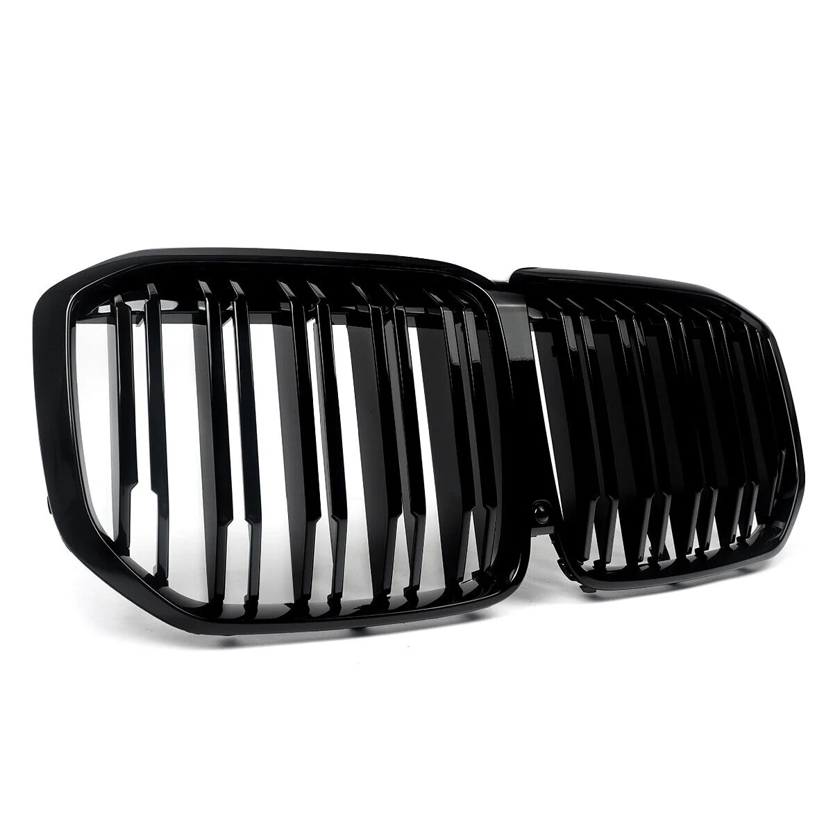 Gloss Black Front Bumper Grill Dual Slats For BMW X7 G07 M50i 2019-2022 - Image 5