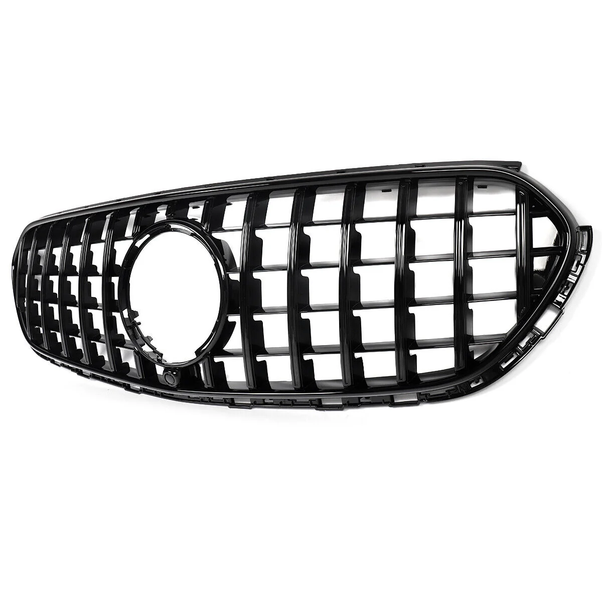 Gloss Black Front Bumper Grill For Mercedes GLC X254 C254 GLC300 GLC350 GLC400 Non-AMG 2023-2026 - Image 3