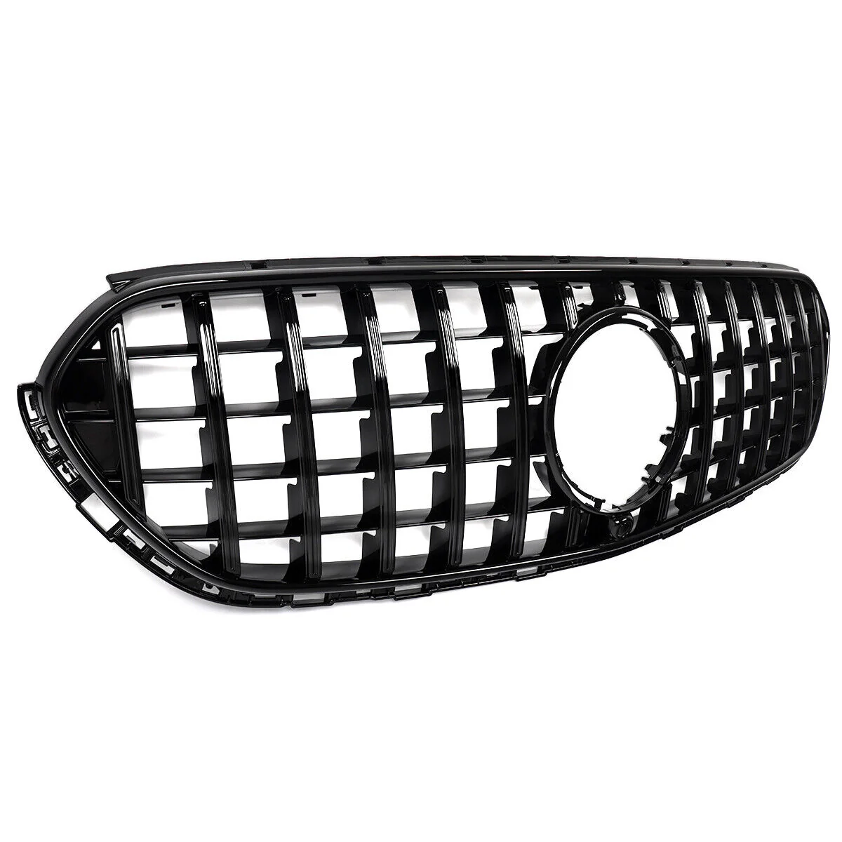 Gloss Black Front Bumper Grill For Mercedes GLC X254 C254 GLC300 GLC350 GLC400 Non-AMG 2023-2026 - Image 6