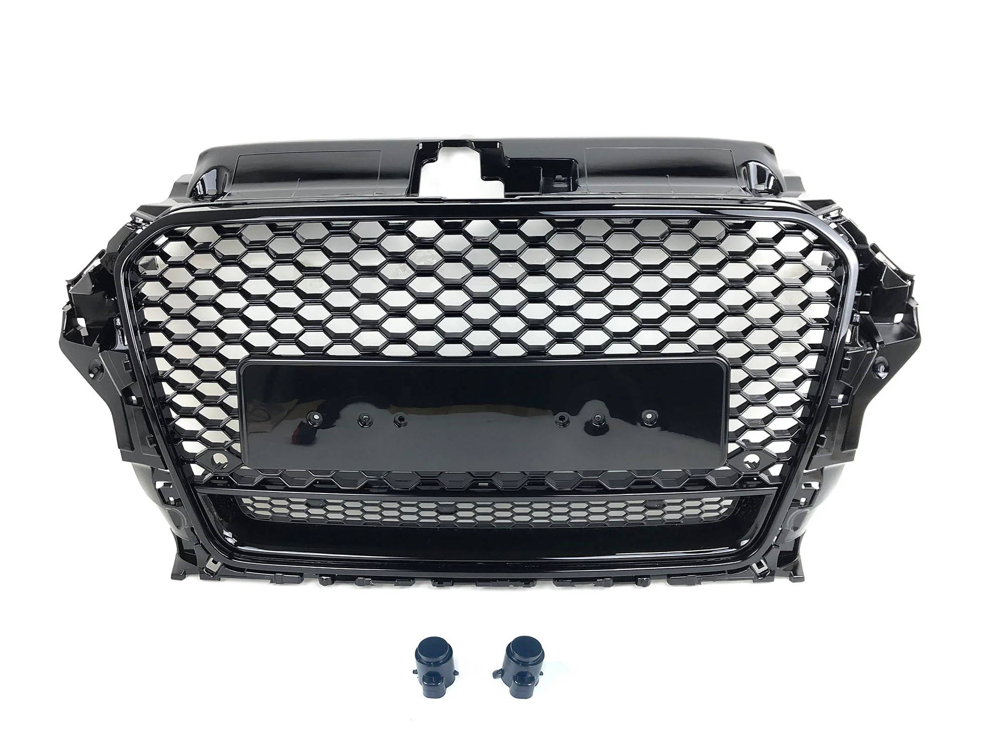 Gloss Black Front Bumper Grille Upper Grill Honeycomb for Audi A3 S3 2013 2014 2015 2016 - Image 7