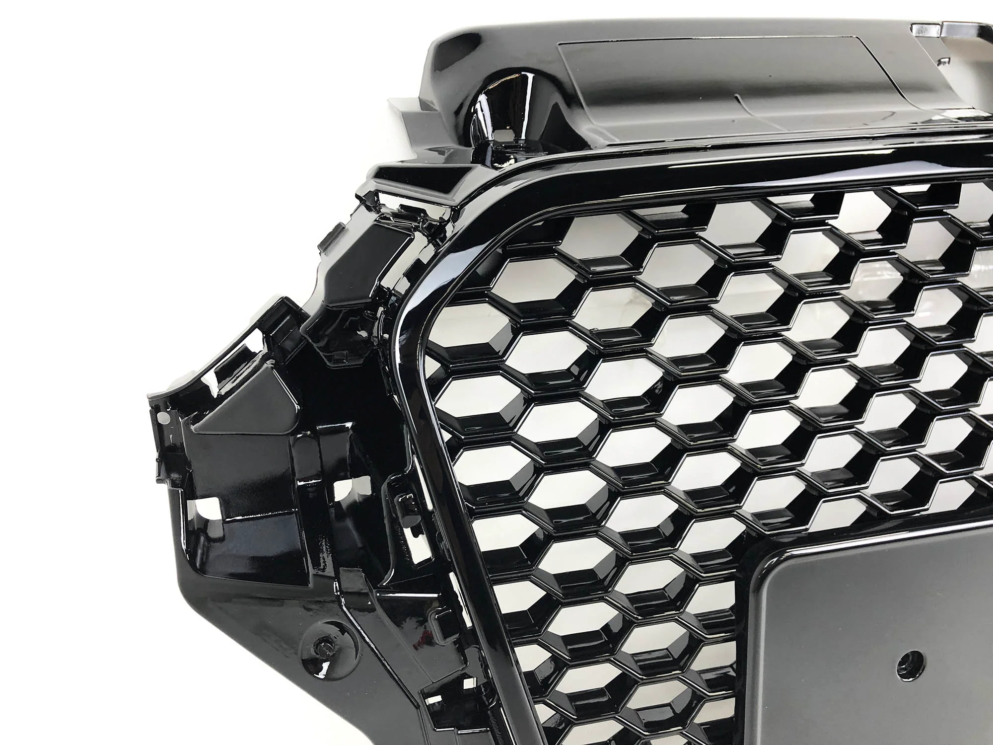 Gloss Black Front Bumper Grille Upper Grill Honeycomb for Audi A3 S3 2013 2014 2015 2016 - Image 9
