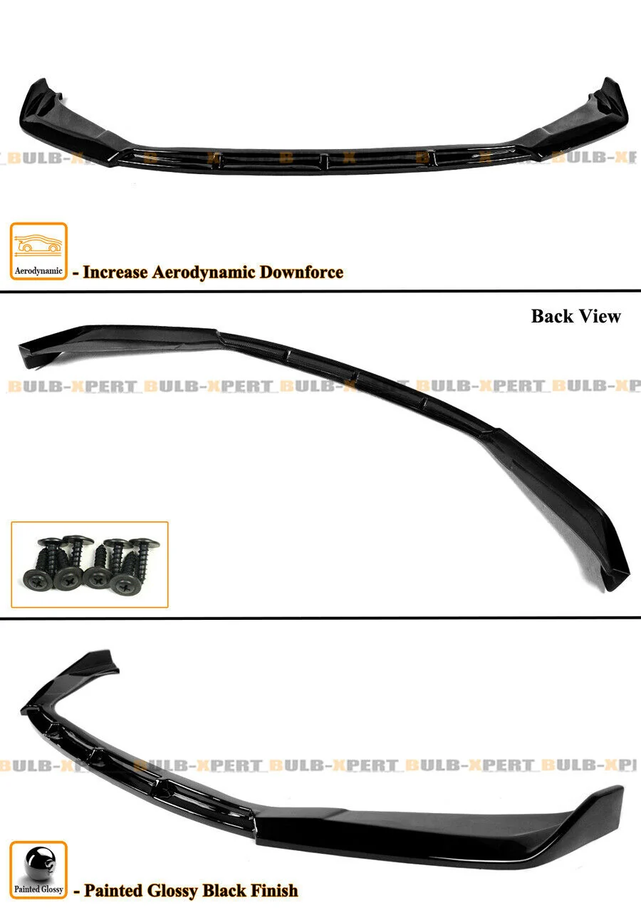 Gloss Black Front Bumper Lip Splitter fit for Lexus IS300 IS350 2021-2025 - Image 2