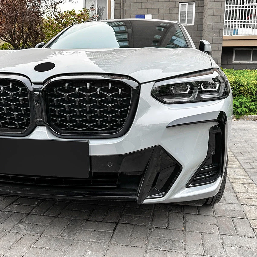 Carbon Black Front Bumper Side Air Vent Trim For BMW X3 X4 G01 G02 M Sport 2022-2023 - Image 12