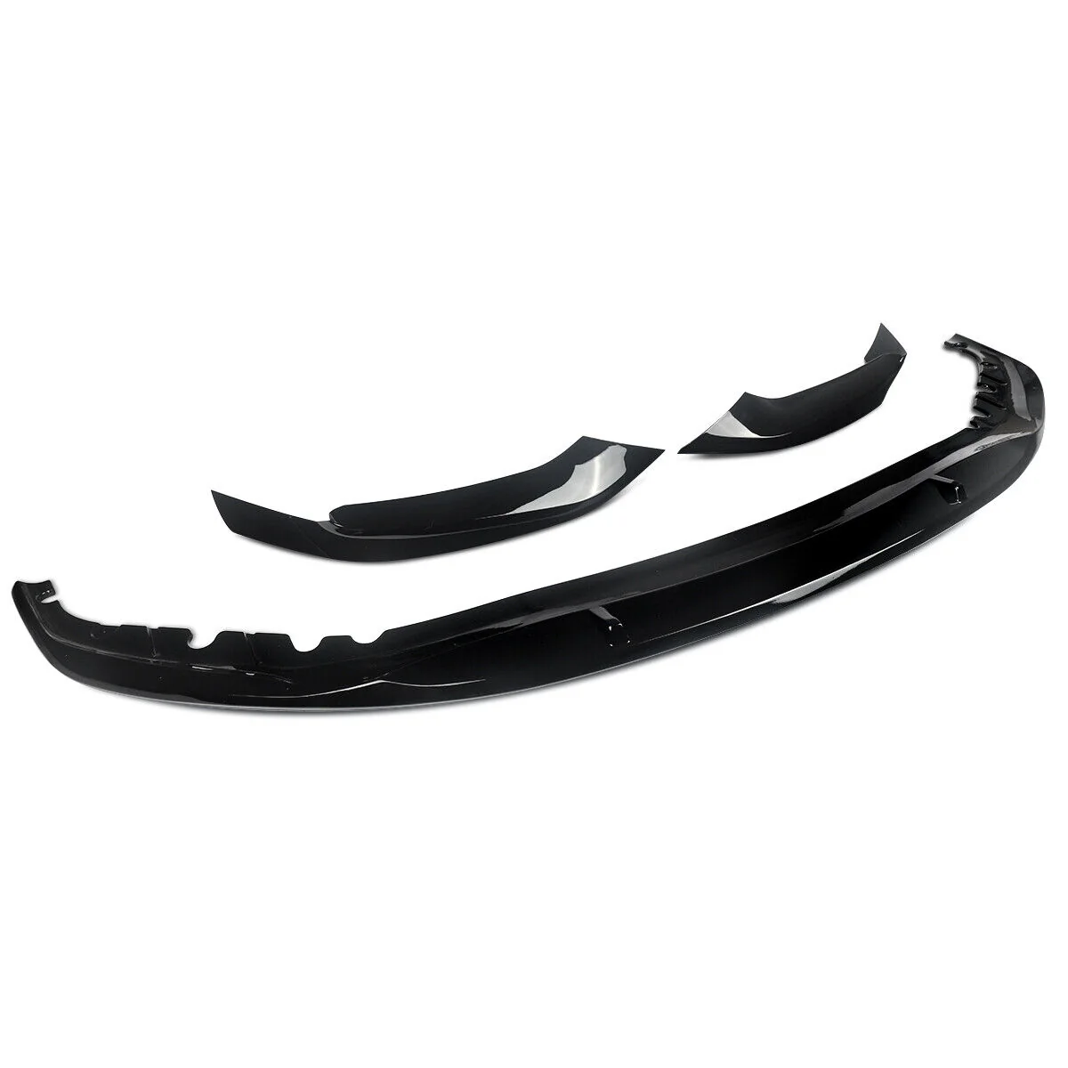 Gloss Black Front Bumper Splitter For BMW G30 M Sport 540i M550i 2017-2020