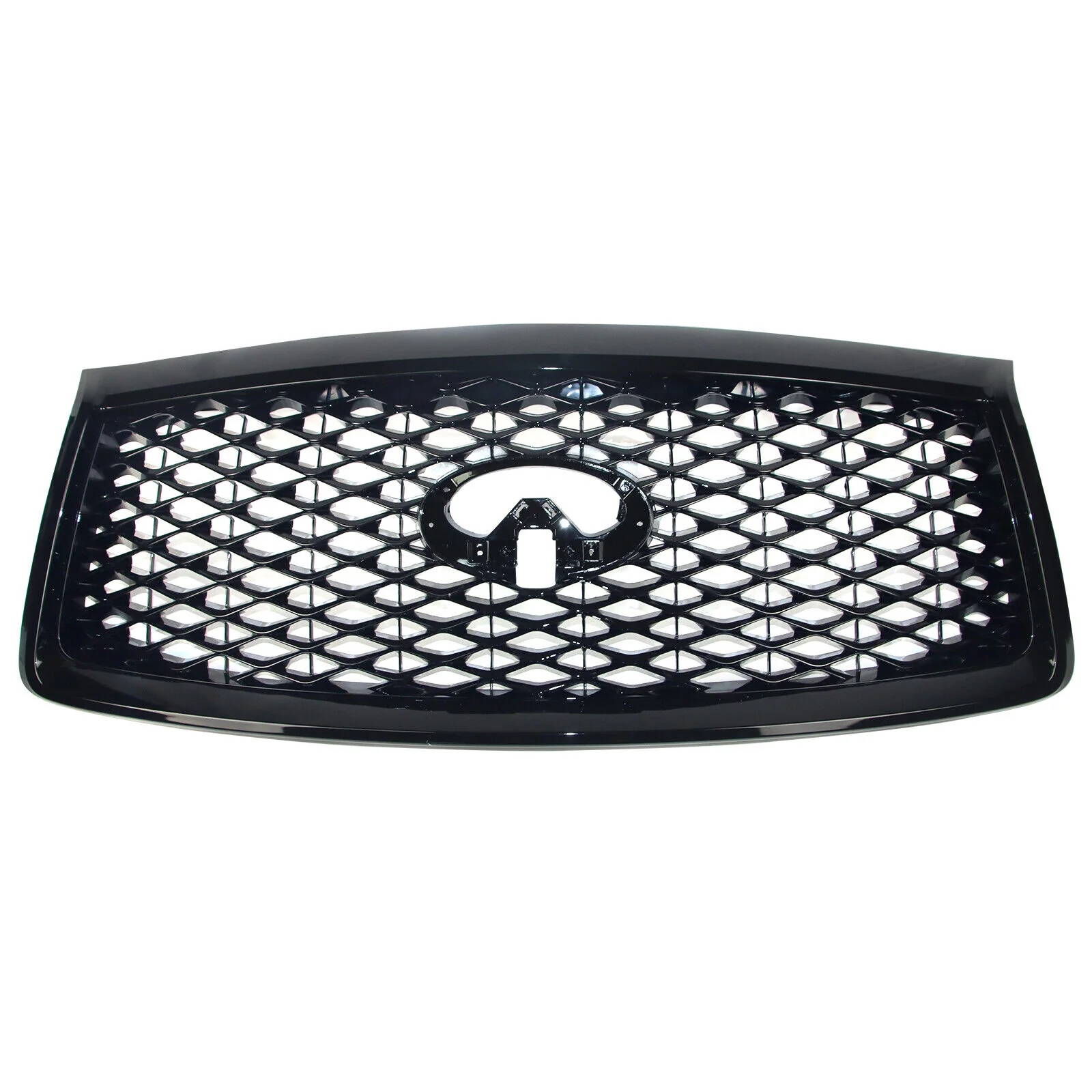 Gloss Black Front Grill for 2018-2021 INFINITI QX80 w/Camera Hole - Image 4