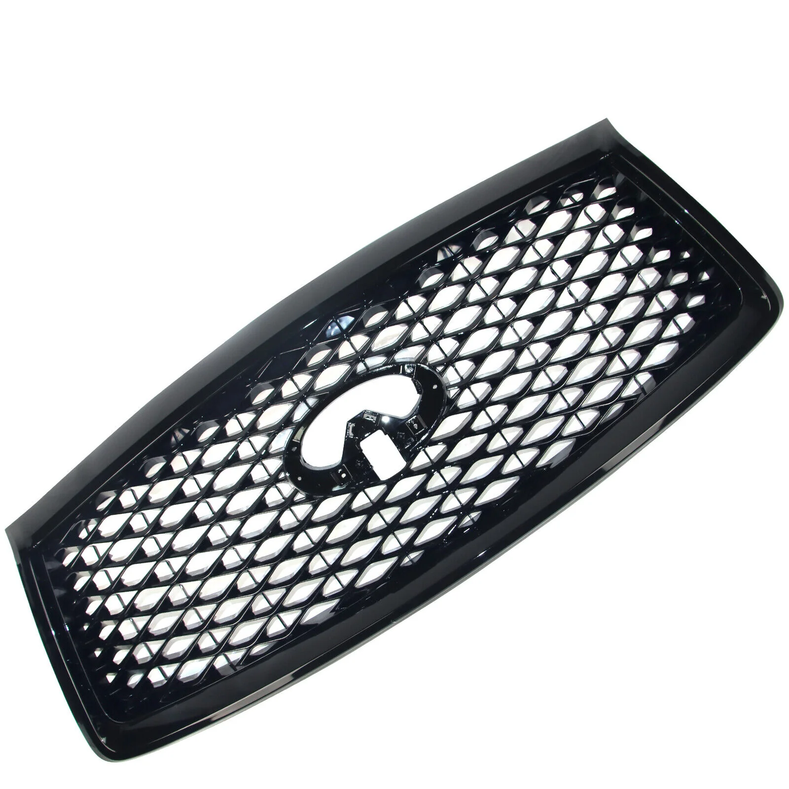 Gloss Black Front Grill for 2018-2021 INFINITI QX80 w/Camera Hole - Image 5