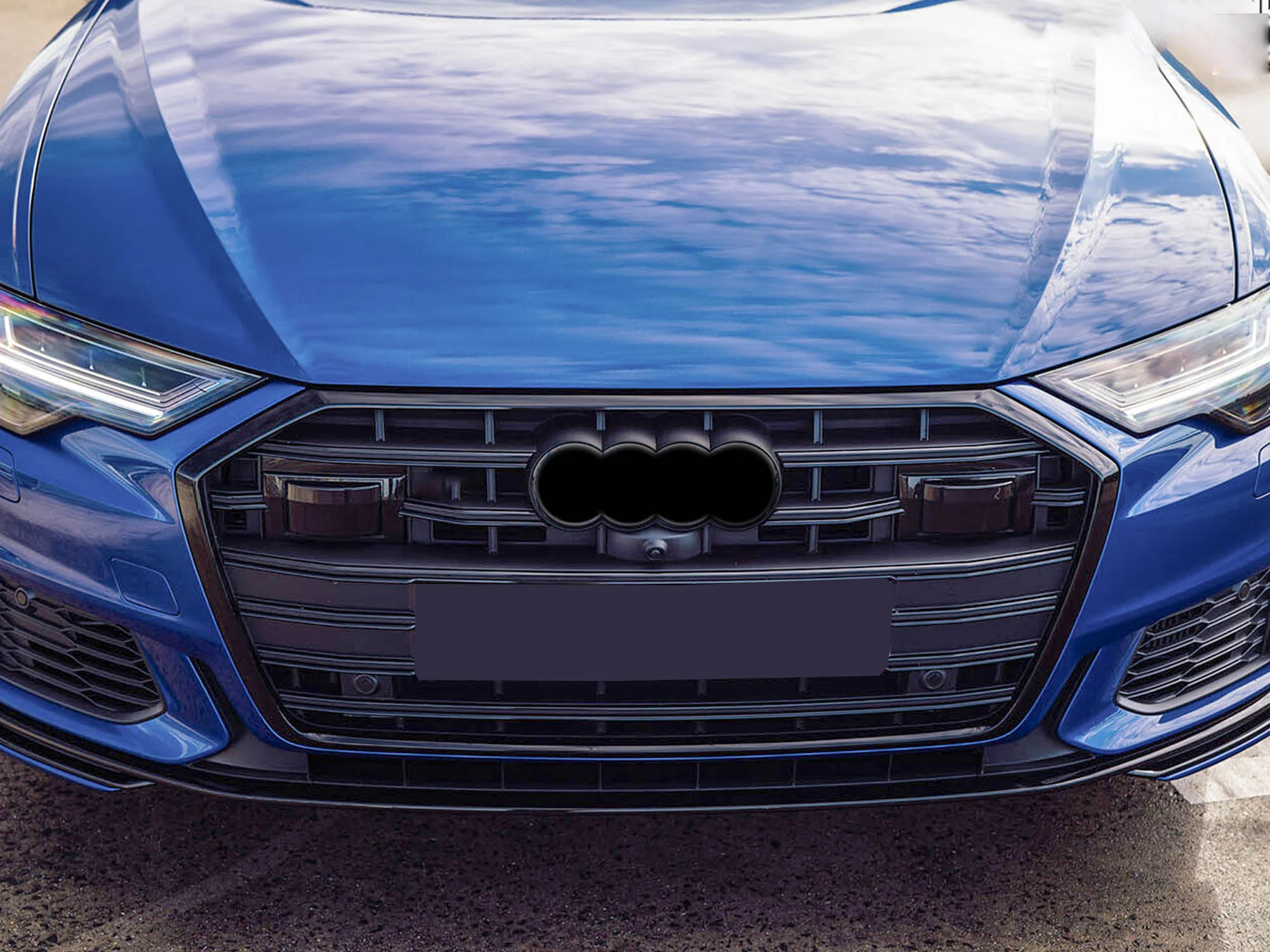 Gloss Black Front Grill for Audi A6 C8 S6 2019-2024 with ACC fg321 - Image 4