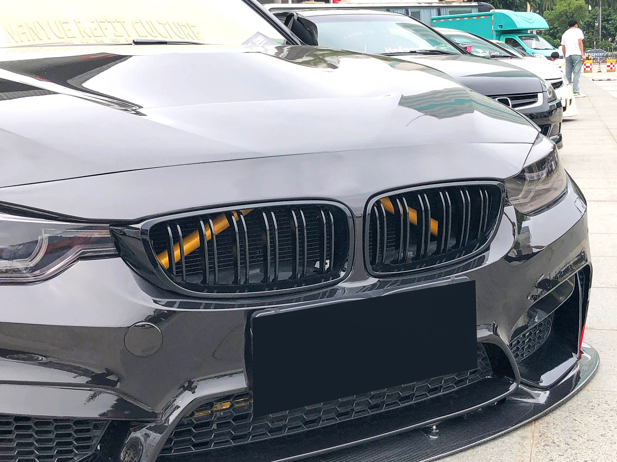 Glossy Black Front Kidney Grille For BMW F30 F31 F35 320i 328i 335i 2012-2018 - Image 3