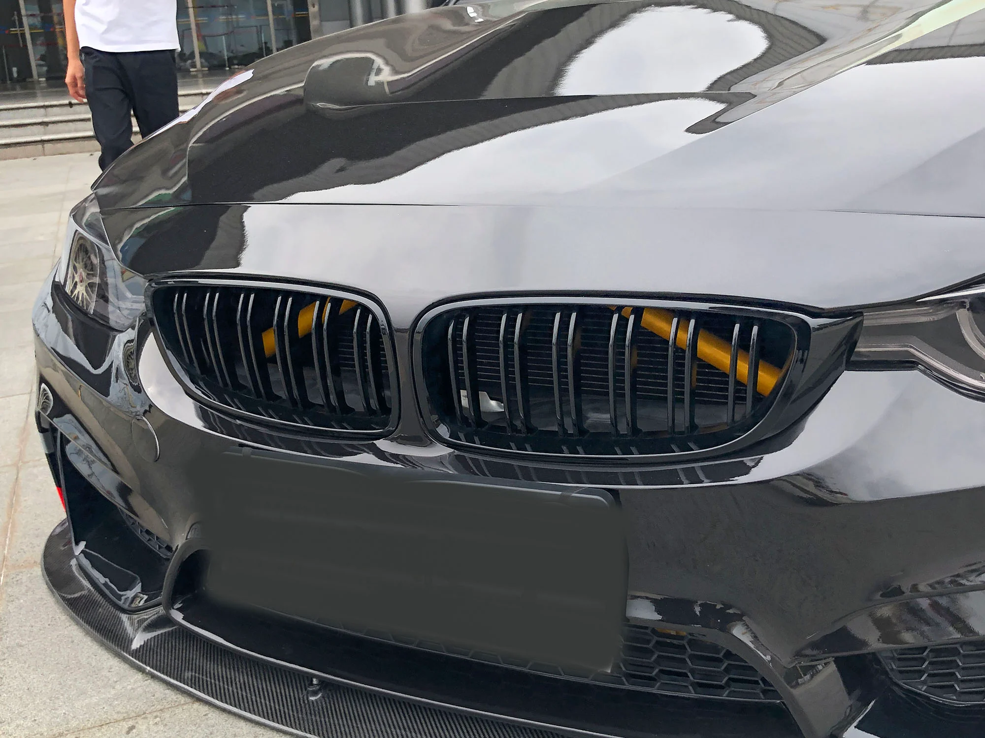 Glossy Black Front Kidney Grille For BMW F30 F31 F35 320i 328i 335i 2012-2018 - Image 4