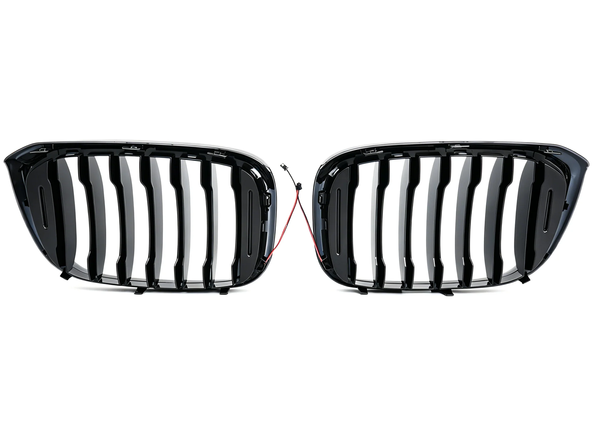 Gloss Black Front Kidney Grill Grille W/ LED Light For 2018-2022 BMW X3 X4 G01 G02 - Image 11