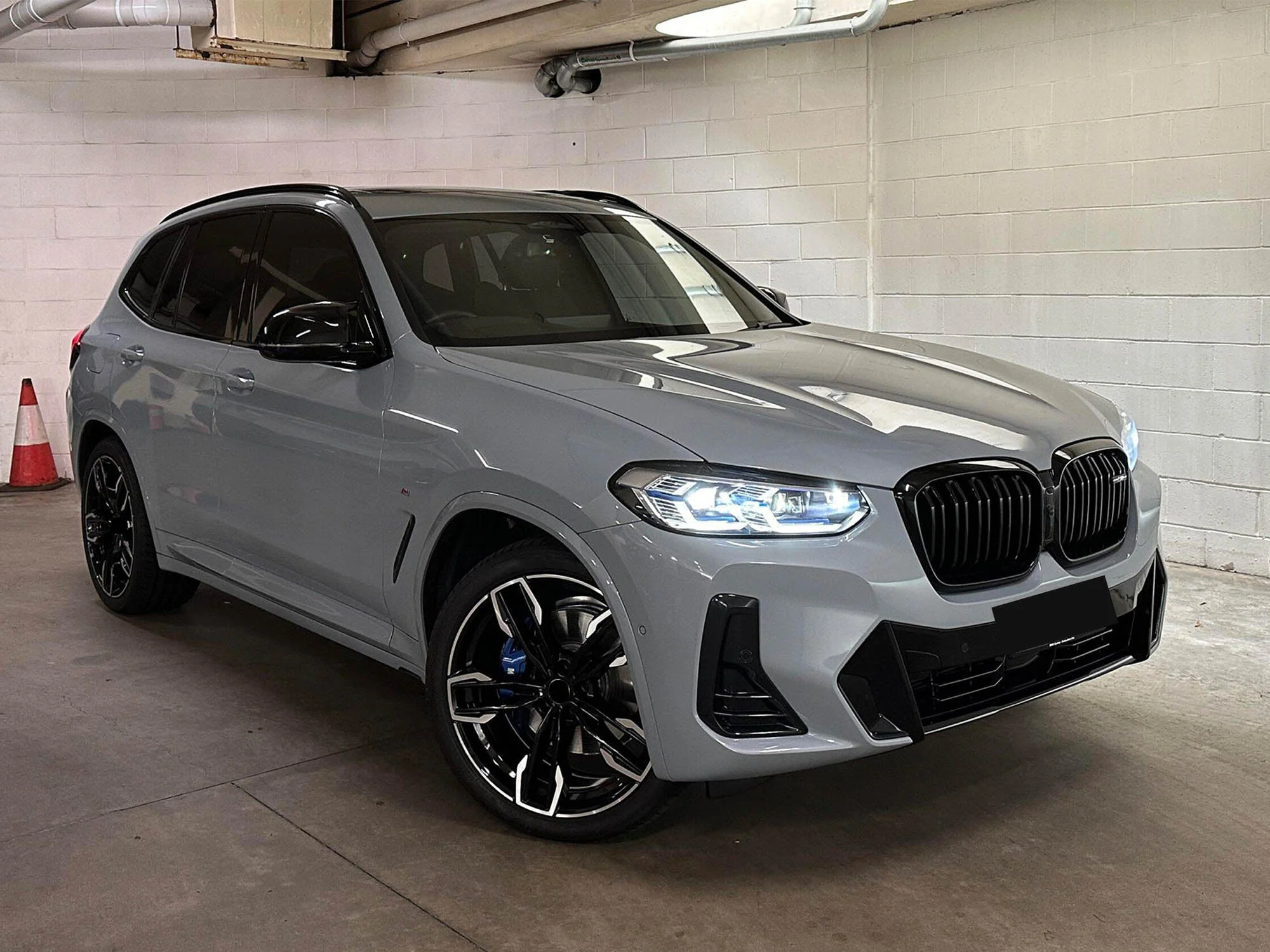 Fit 22-24 BMW X3 G01 22-25 X4 G02 LCI Front Bumper Grill Black Dual Slat Grille - Image 2