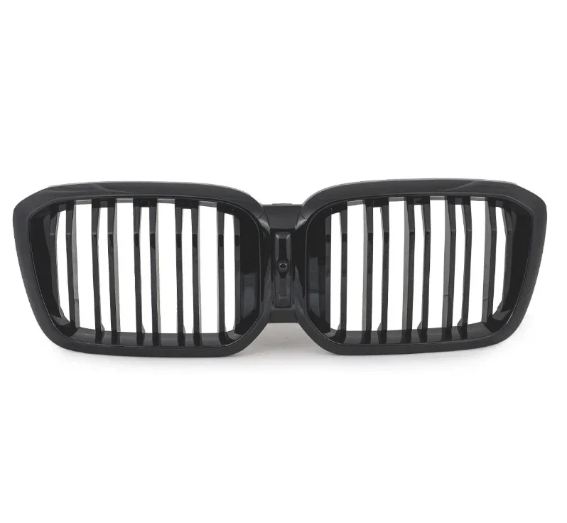 Fit 22-24 BMW X3 G01 22-25 X4 G02 LCI Front Bumper Grill Black Dual Slat Grille - Image 4