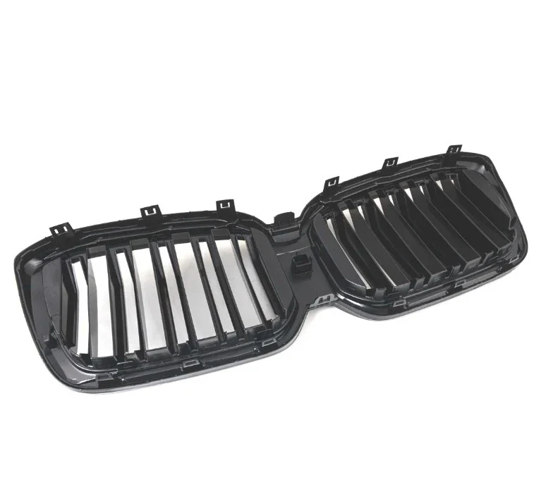 Fit 22-24 BMW X3 G01 22-25 X4 G02 LCI Front Bumper Grill Black Dual Slat Grille - Image 7