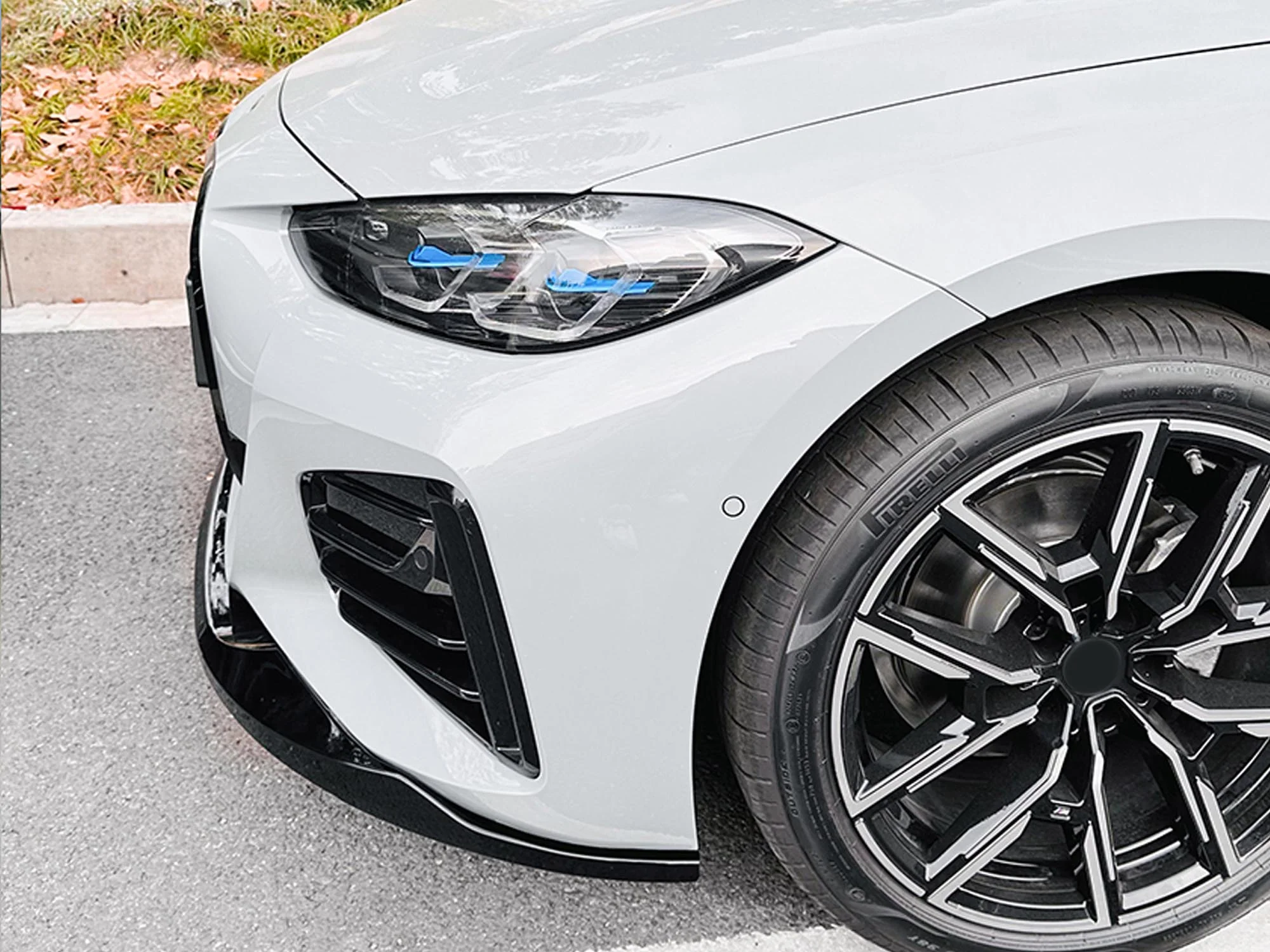 Gloss Black Front Lip Spoiler for BMW G26 4 Series Gran Coupe M Sport 2021-2026 - Image 4