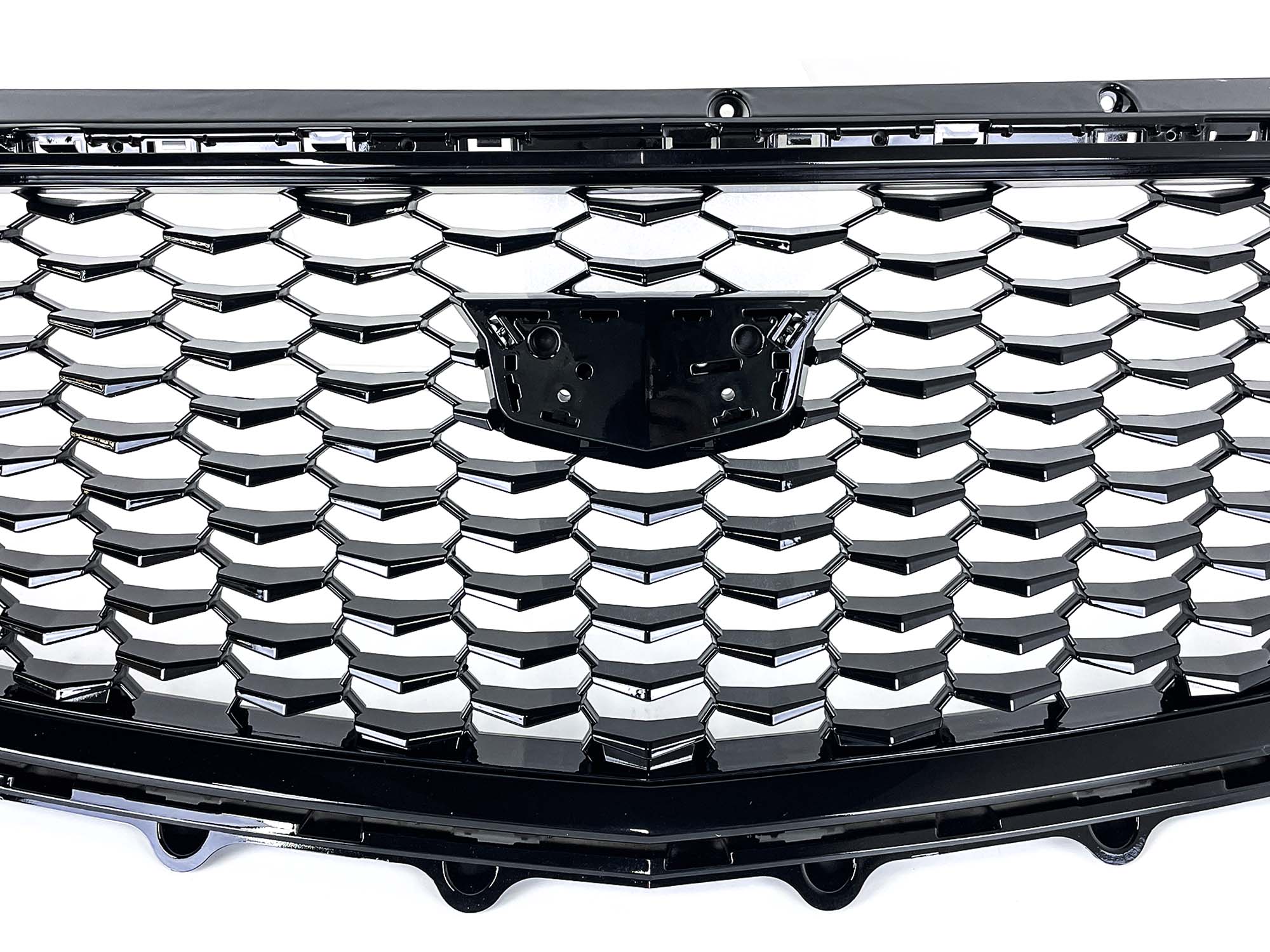 Gloss Black Front Upper Grill Honeycomb for Cadillac XT4 2019-2023 w/o Camera - Image 7