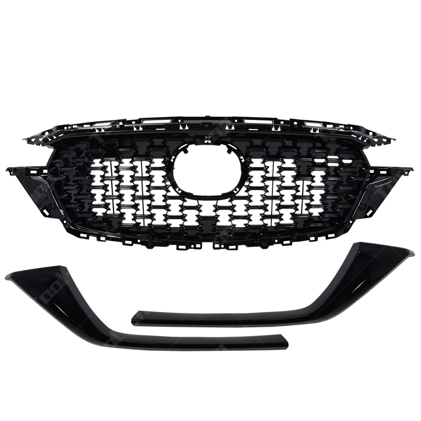 Front Grille/Front Grille Molding Trim For Mazda CX5 CX-5 2022-2023 Gloss Black