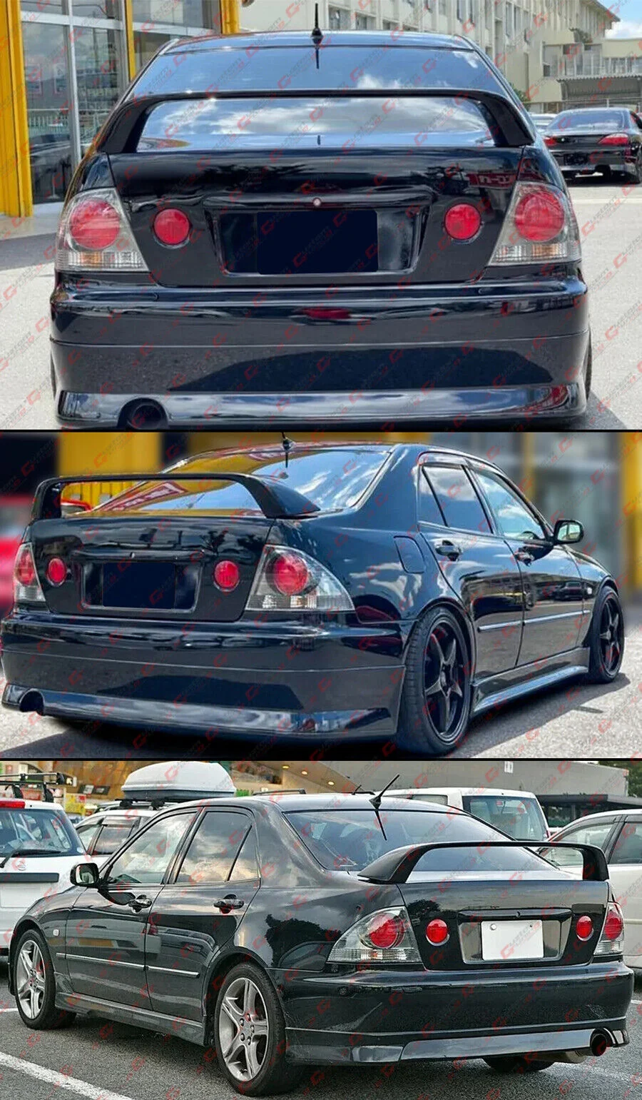 Gloss Black High Wing Rear Trunk Spoiler Lip For 2000-2005 Lexus IS300 Sedan - Image 5