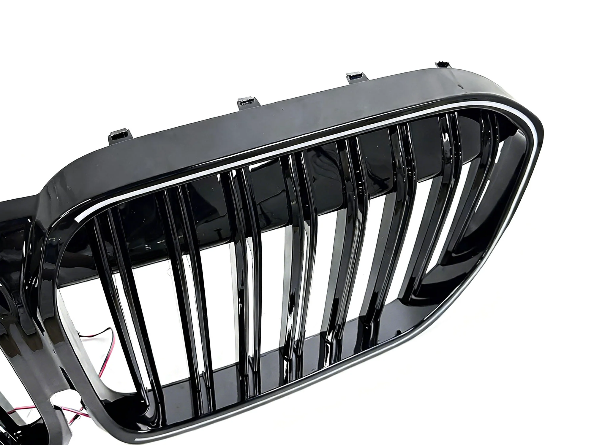 Gloss Black LED Front Kidney Grille Grill Light For 2020-2022 BMW 7-Series G11 G12 LCI Dual Slats - Image 9