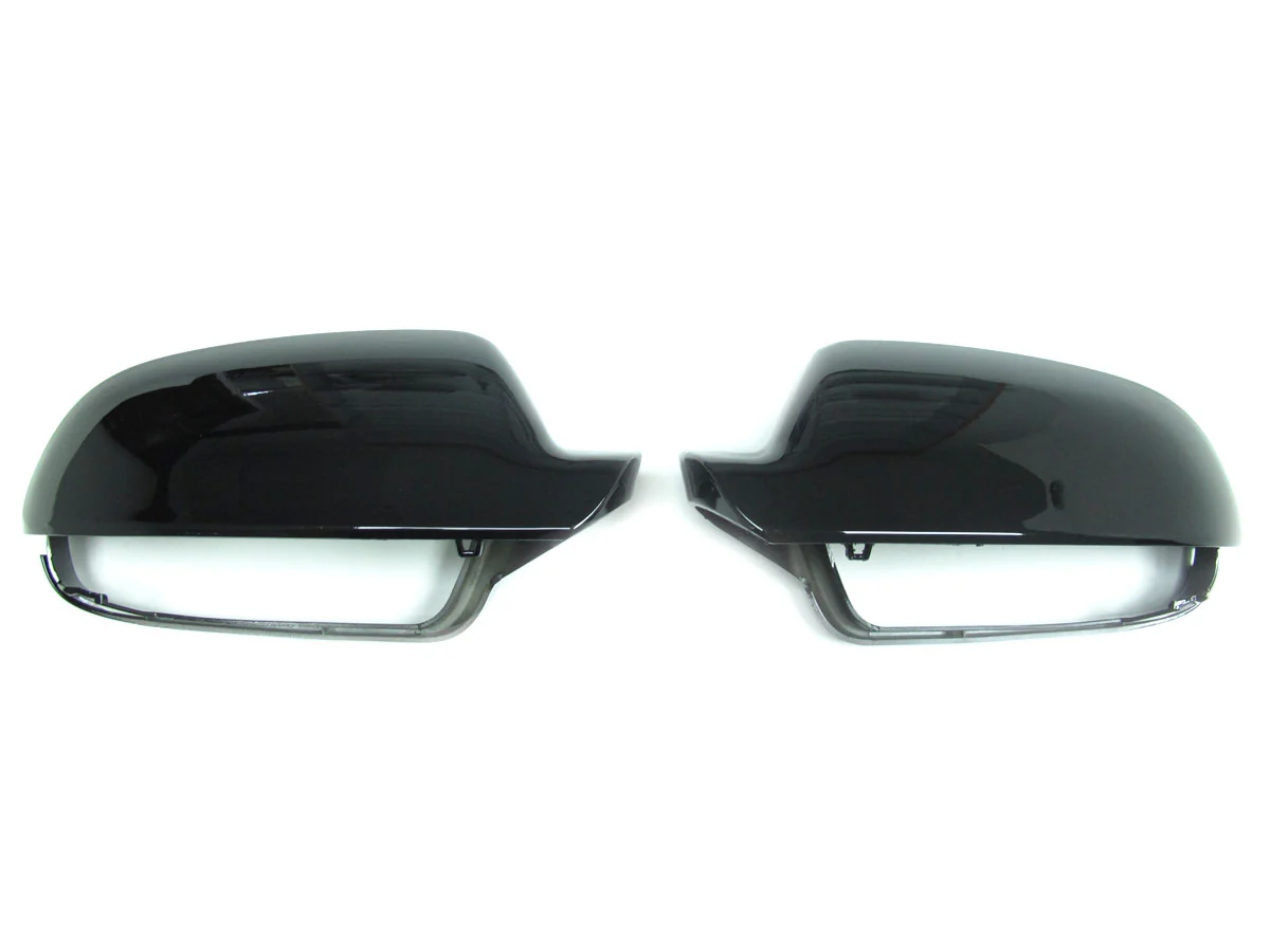 With Lane Assist for 2013-2016 AUDI A4 S4 RS4 A5 8T S5 B8.5 Gloss Black Mirror Caps Cover - Image 4
