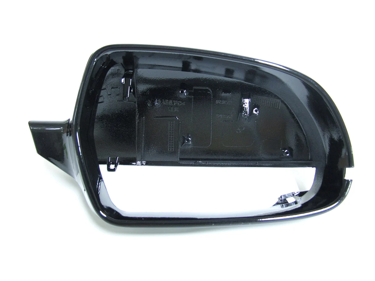 Pair For 2013-2016 AUDI A4 S4 RS4 A5 8T S5 B8.5 Gloss Black Mirror Caps Cover w/o Lane Assist - Image 11