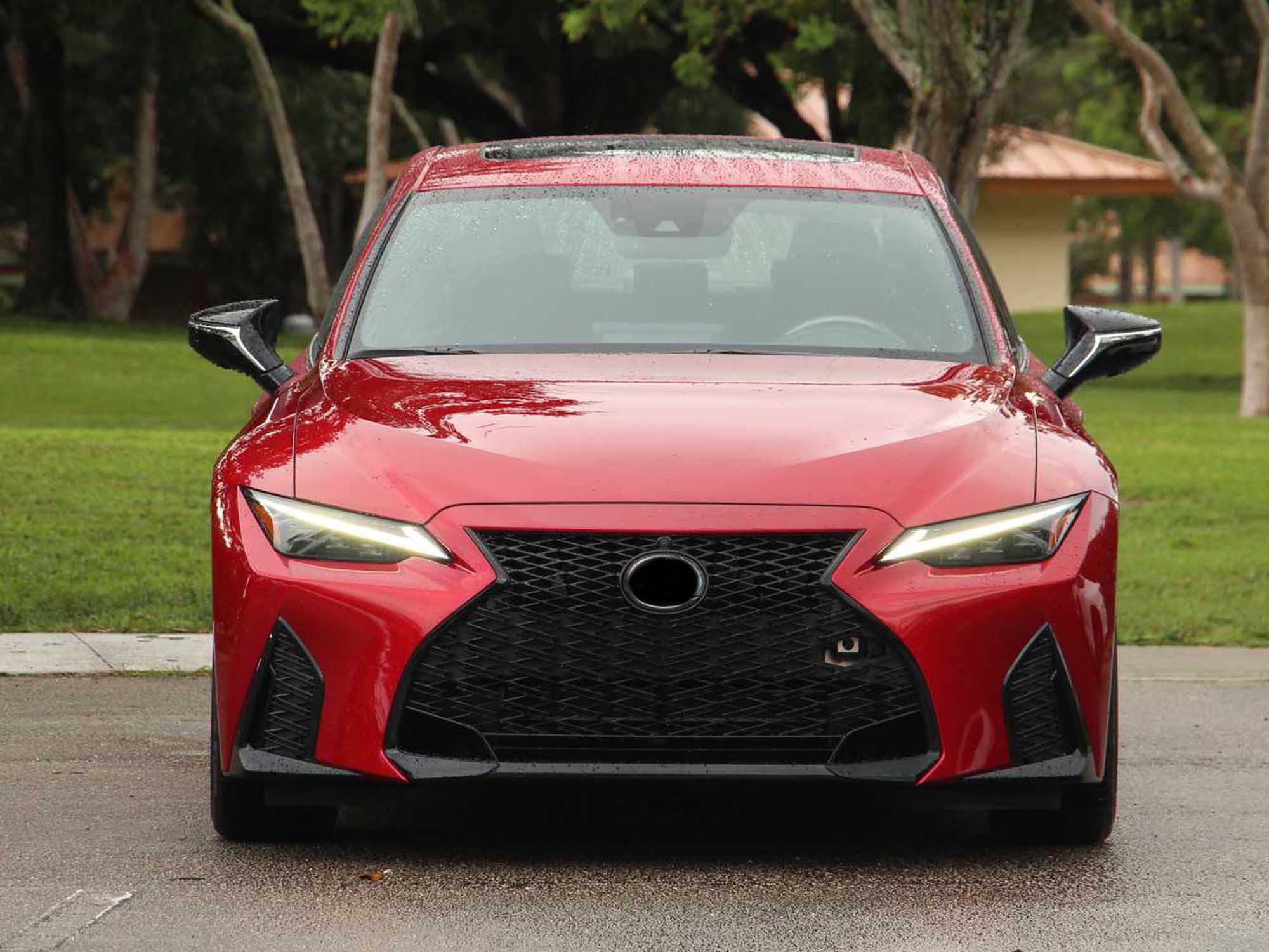 Gloss Black Mirror Cover Caps For 2021-2026 Lexus IS IS300 IS350 IS500 - Image 2
