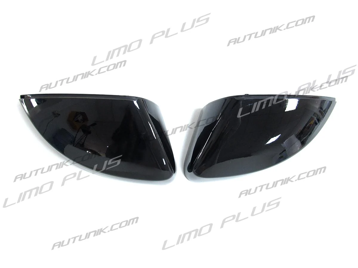 2x For 2013-2020 AUDI A3 8V S3 RS3 No Lane Assist Gloss Black Side Mirror Cover Caps Replacement - Image 10