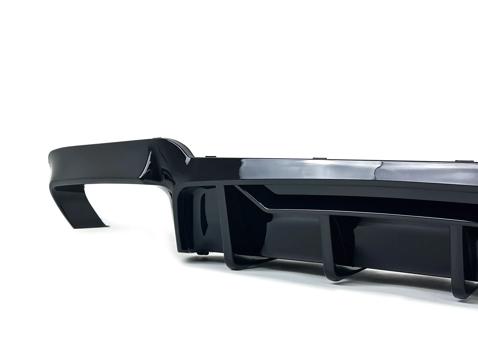 Gloss Black Rear Bumper Diffuser Lip Fit For 2012-2016 BMW 5 Series F10 - Image 6