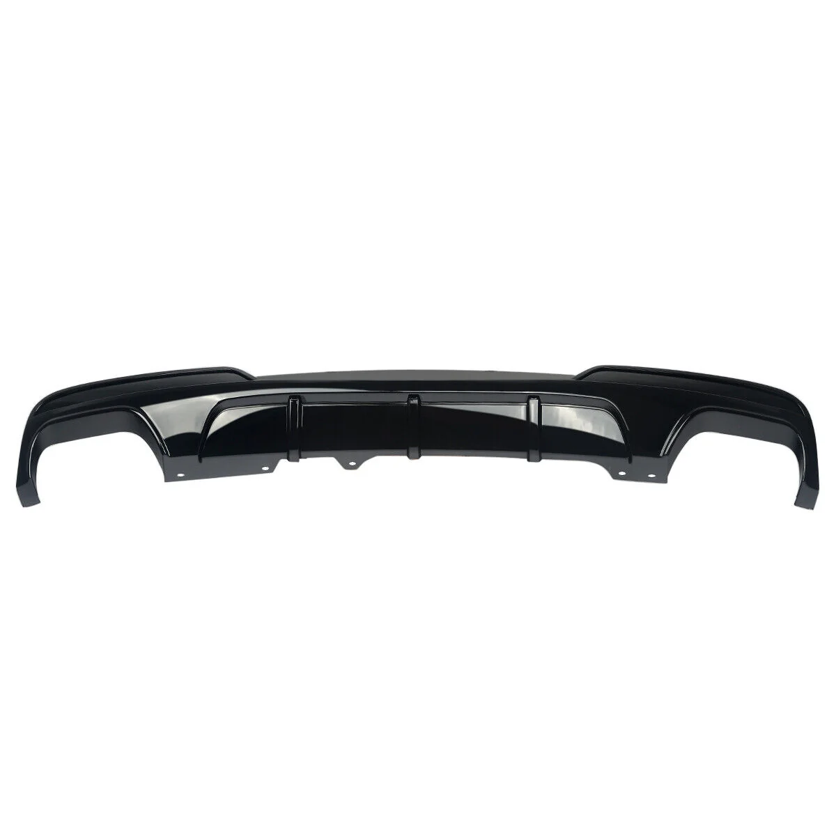 Gloss Black Rear Bumper Diffuser Splitter For BMW F10 5 Series 530i 550i 2011-2016