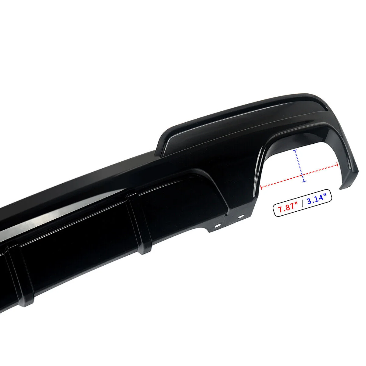 Gloss Black Rear Bumper Diffuser Splitter For BMW F10 5 Series 530i 550i 2011-2016 - Image 3