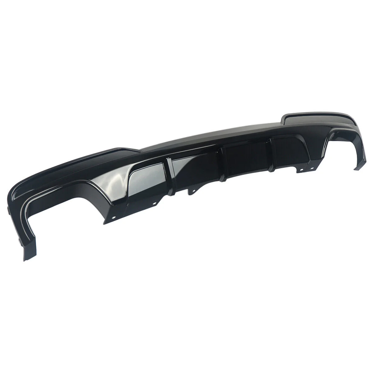Gloss Black Rear Bumper Diffuser Splitter For BMW F10 5 Series 530i 550i 2011-2016 - Image 7