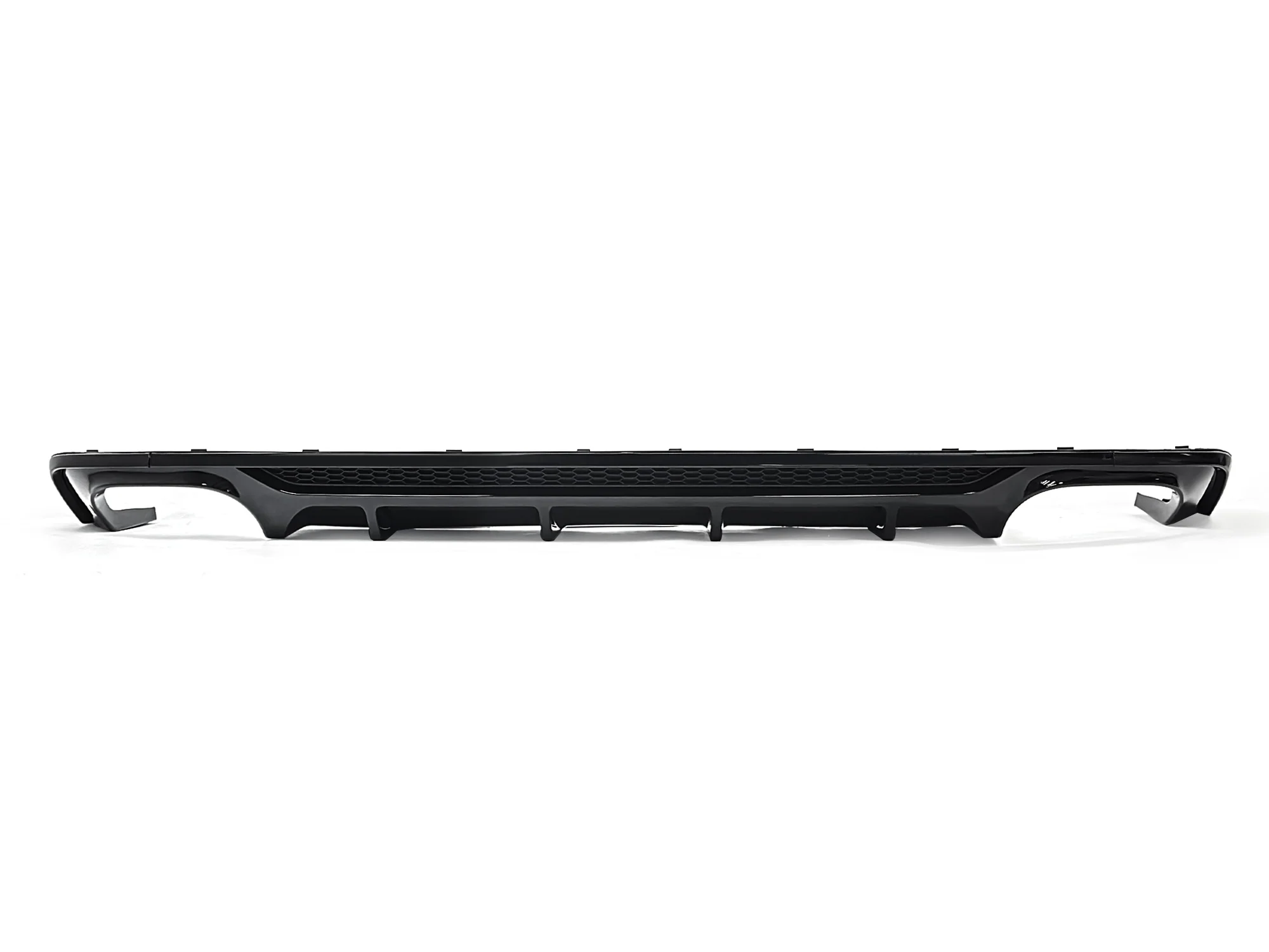 Gloss Black Rear Bumper Diffuser w/ Black Exhaust Tips For Audi A5 B9 S-Line 2017 2018 2019 - Image 16