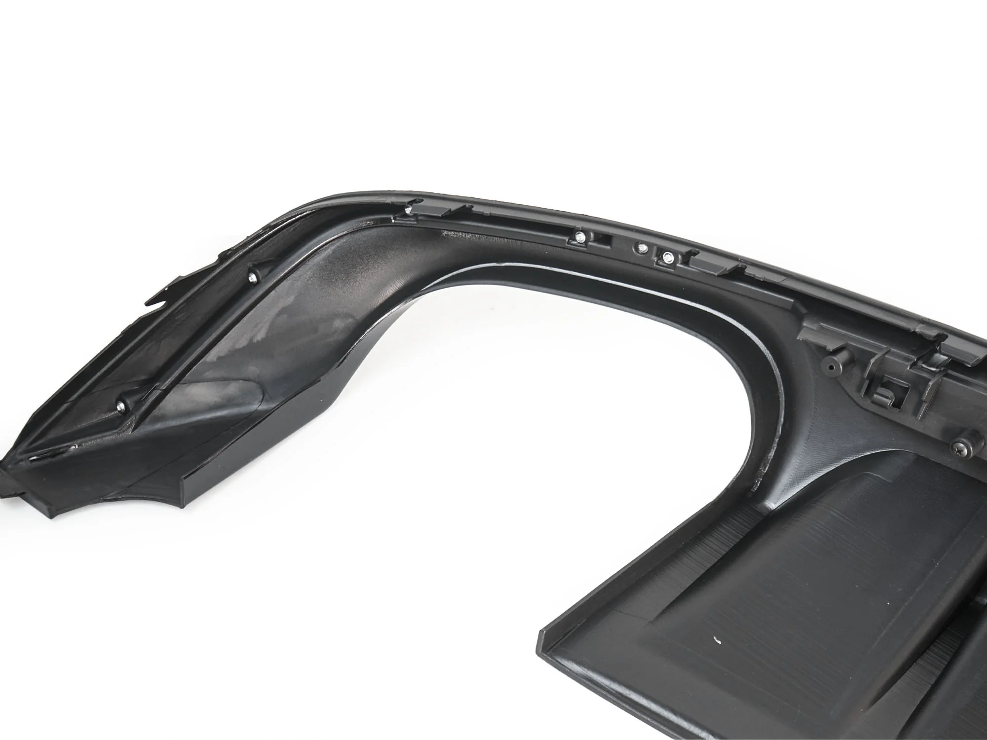 Gloss Black Rear Bumper Diffuser w/ Black Exhaust Tips For Audi A5 B9 S-Line 2017 2018 2019 - Image 9