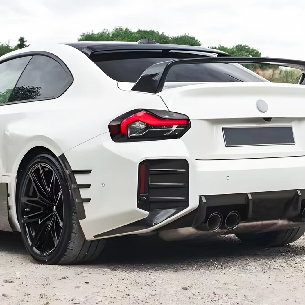 Gloss Black Rear Bumper Side Vent Canards for BMW M2 G87 2023 2024 - Image 8