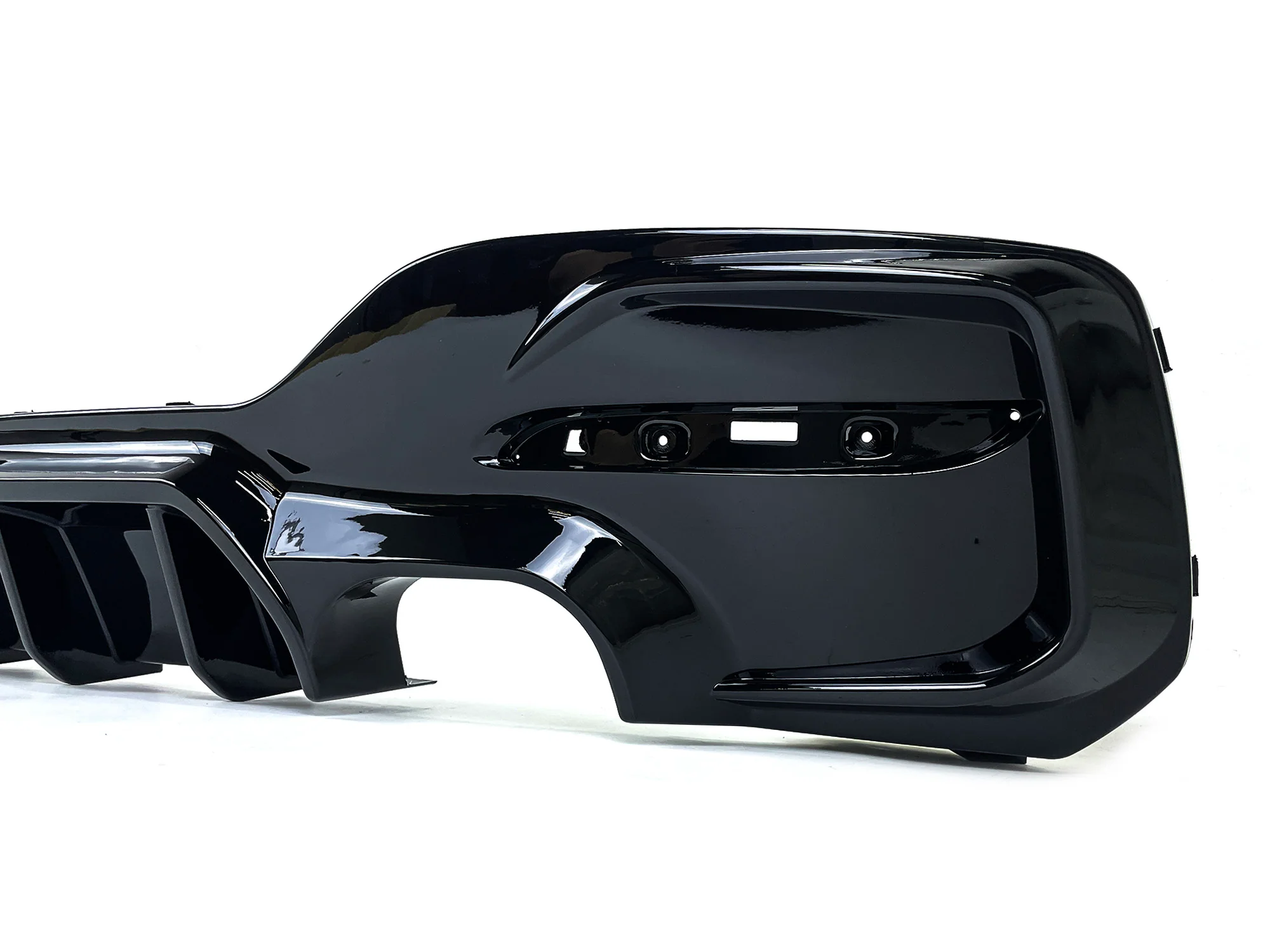 Gloss Black Rear Diffuser for BMW 1 Series F20 LCI 120i 125 M135i & M140i M-Sport 2015-2019 - Image 6
