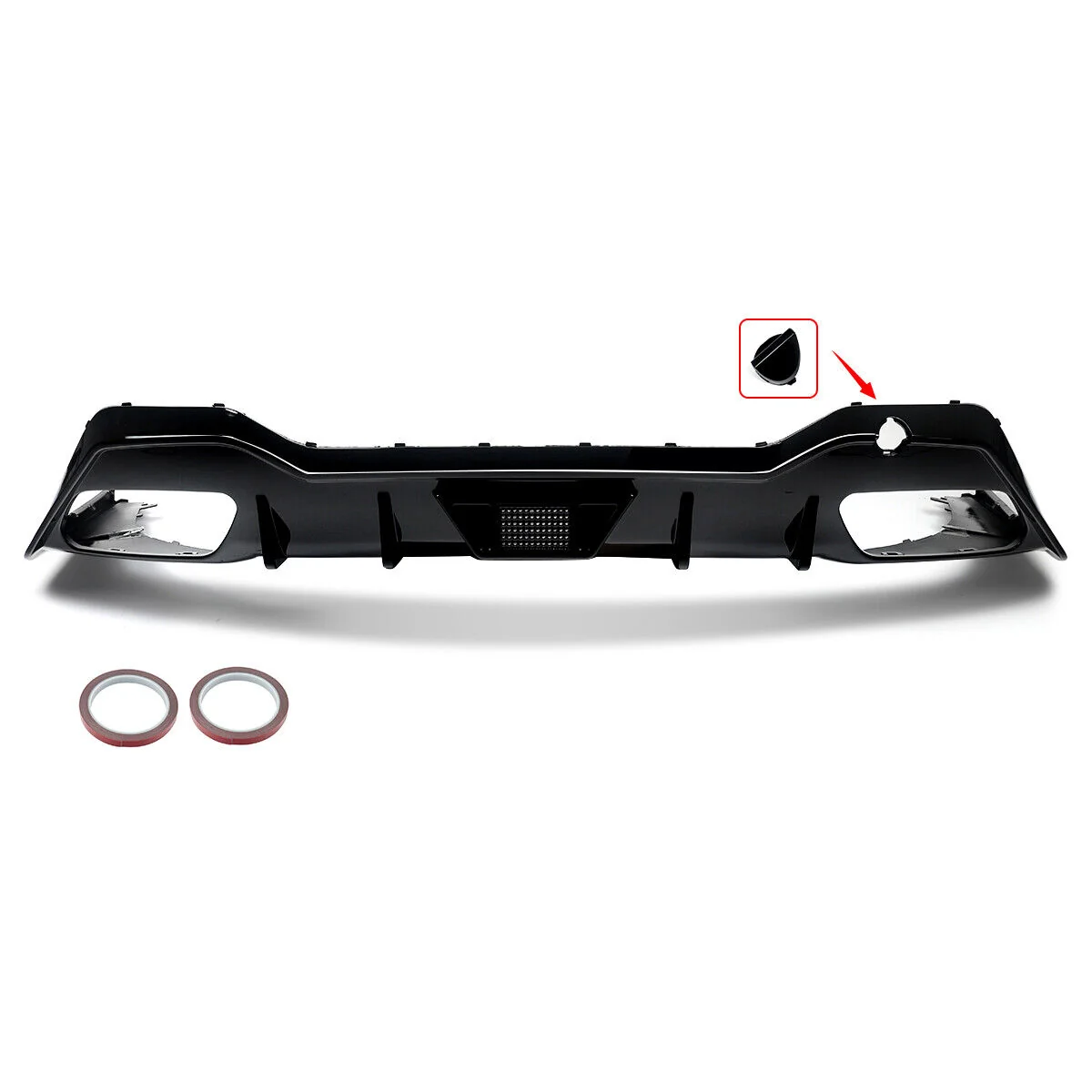 Gloss Black Rear Diffuser For BMW 8 Series G16 840i M850i M-Sport 2020-2024 - Image 3