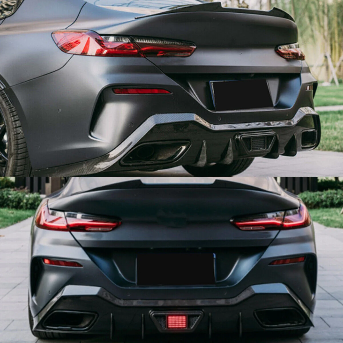 Gloss Black Rear Diffuser For BMW 8 Series G16 840i M850i M-Sport 2020-2024 - Image 5