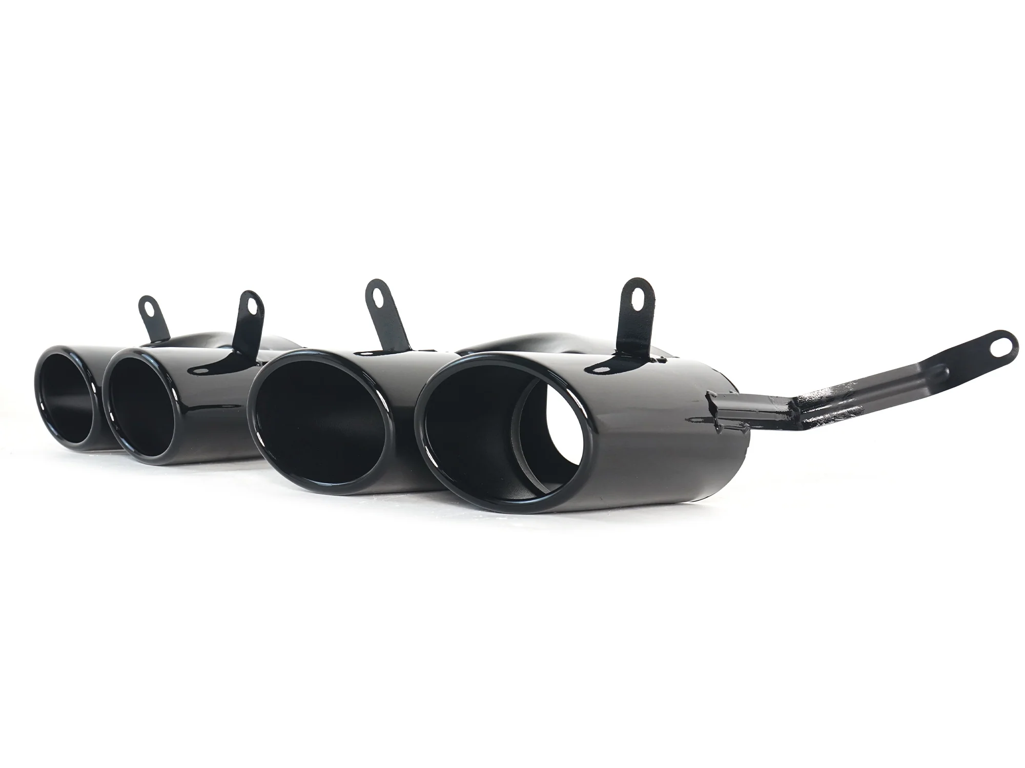 Gloss Black Rear Diffuser w/ Exhaust Tips For 2020-2025 Audi A4 B9.5 Non S-Line - Image 14