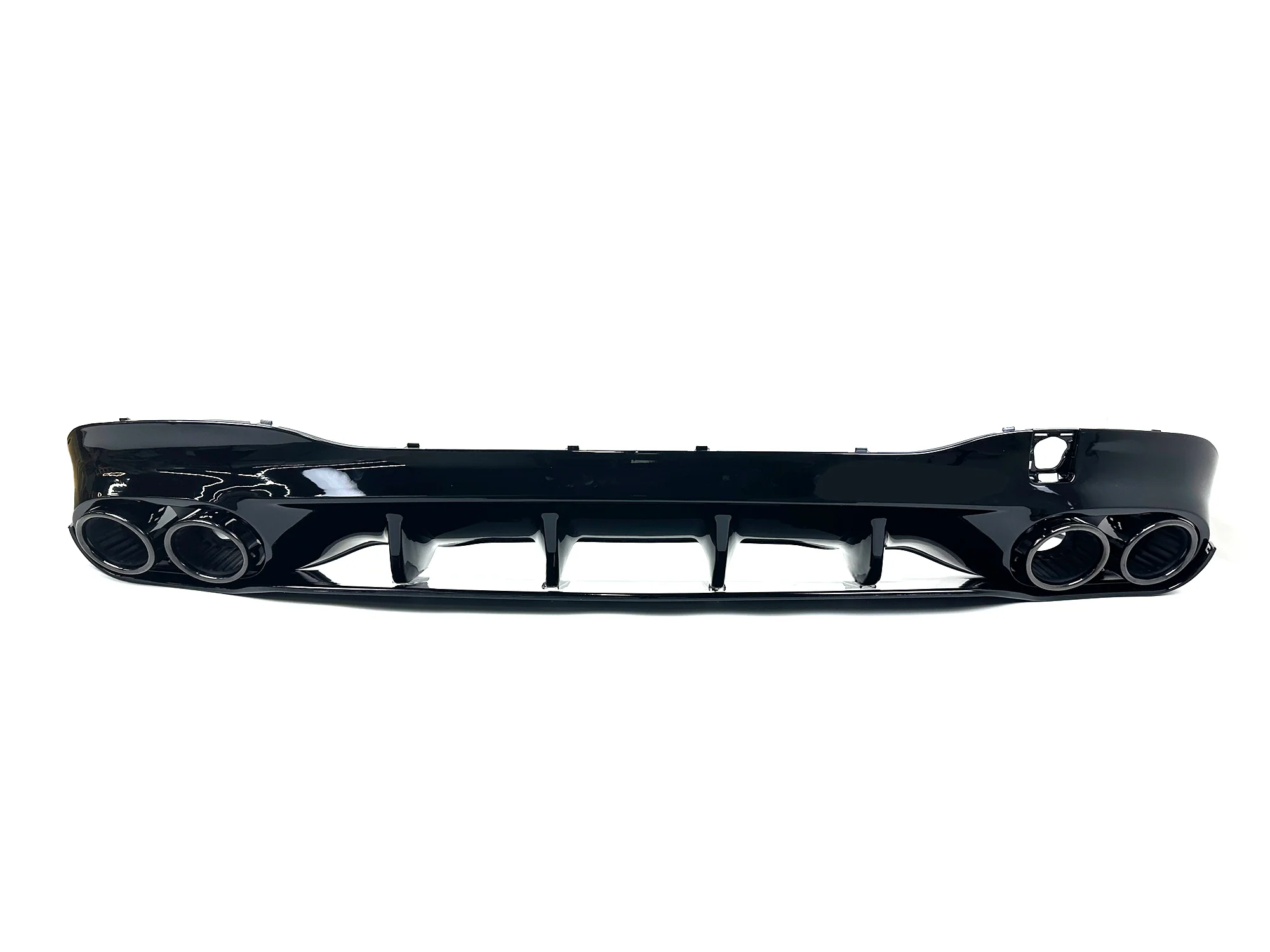 Gloss Black Rear Diffuser w/ Exhaust Tips For Mercedes CLA C118 CLA250 CLA35 CLA45 AMG 2020-2025 - Image 5
