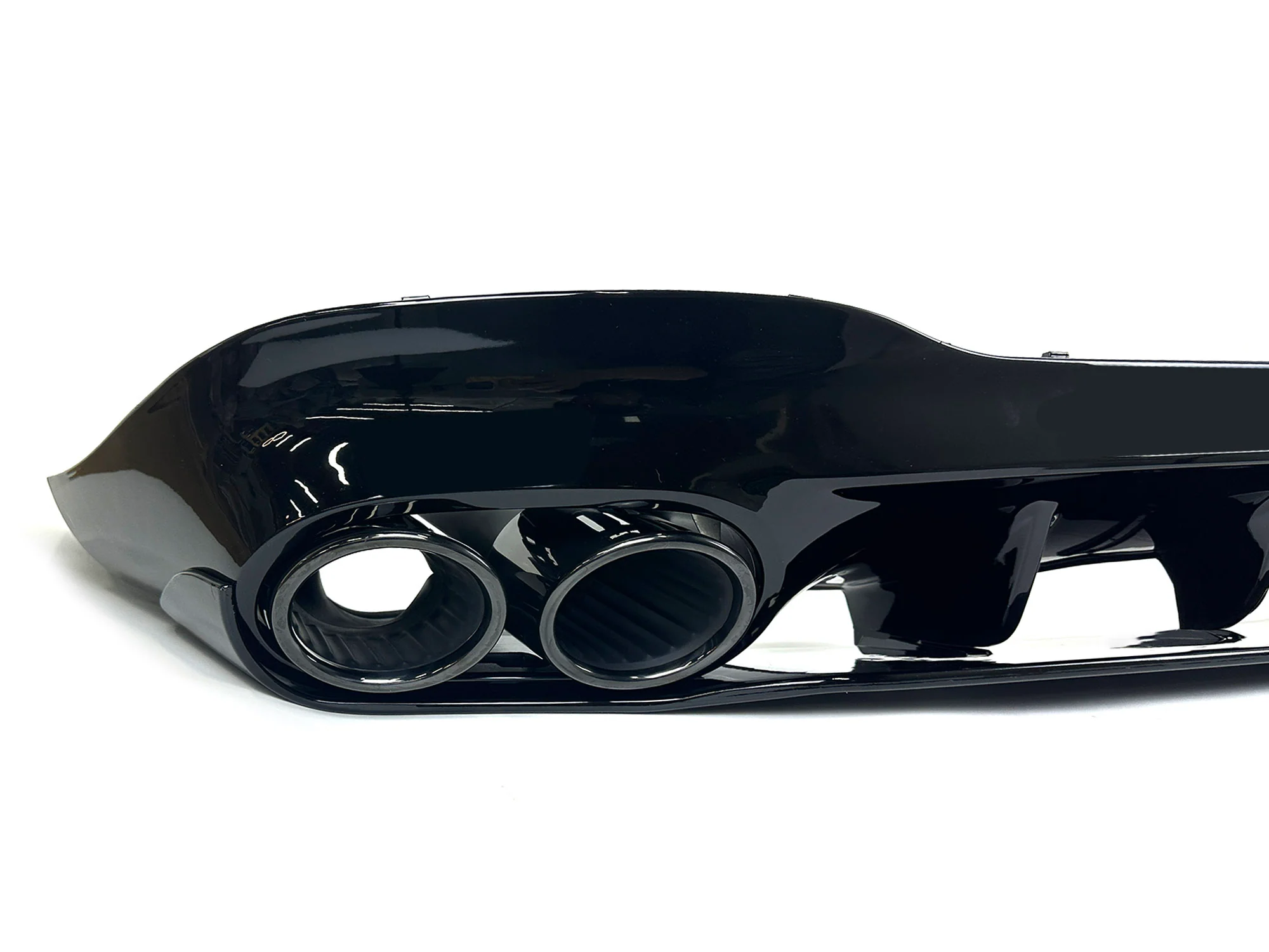 Gloss Black Rear Diffuser w/ Exhaust Tips For Mercedes CLA C118 CLA250 CLA35 CLA45 AMG 2020-2025 - Image 6