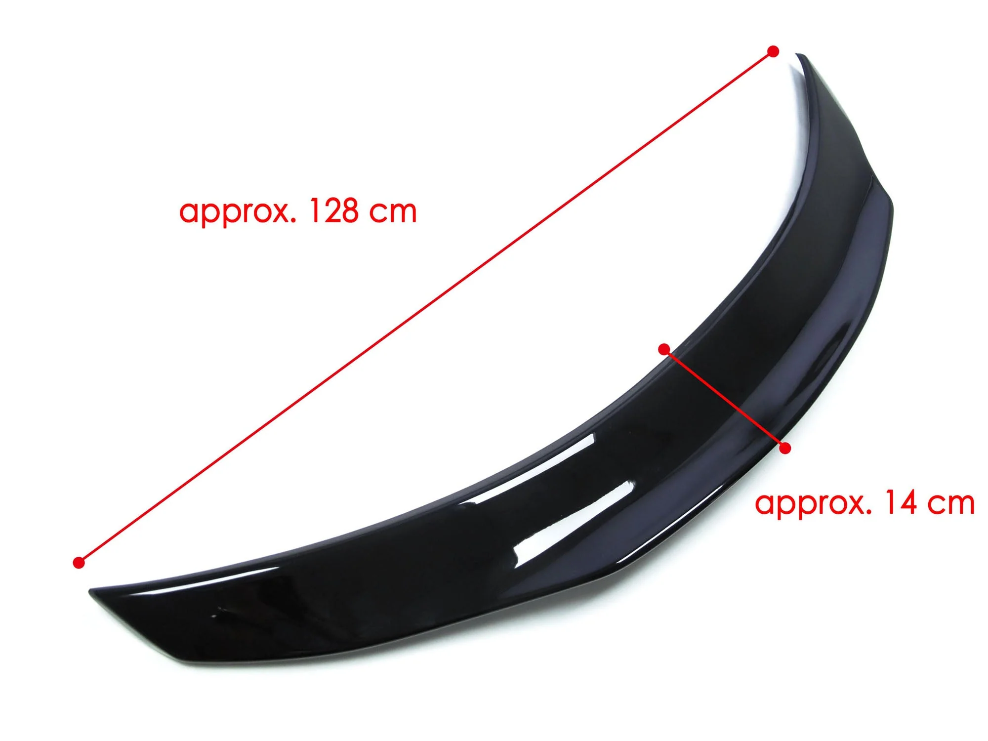 Gloss Black Highkick Rear Spoiler For Mercedes W205 4DR Sedan C300 C450 C43 2015-2021 - Image 5